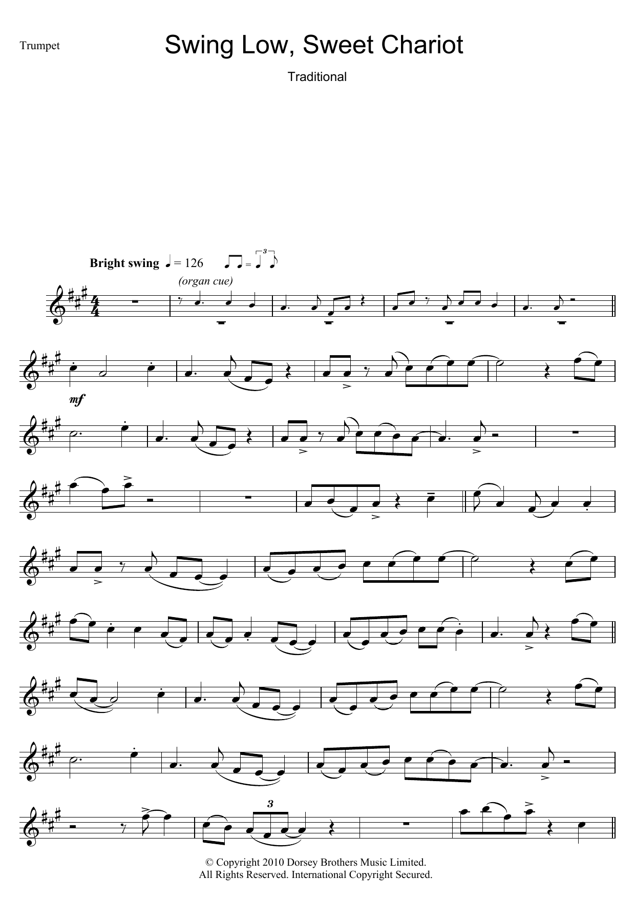Swing Low, Sweet Chariot Swing Low, Sweet Chariot