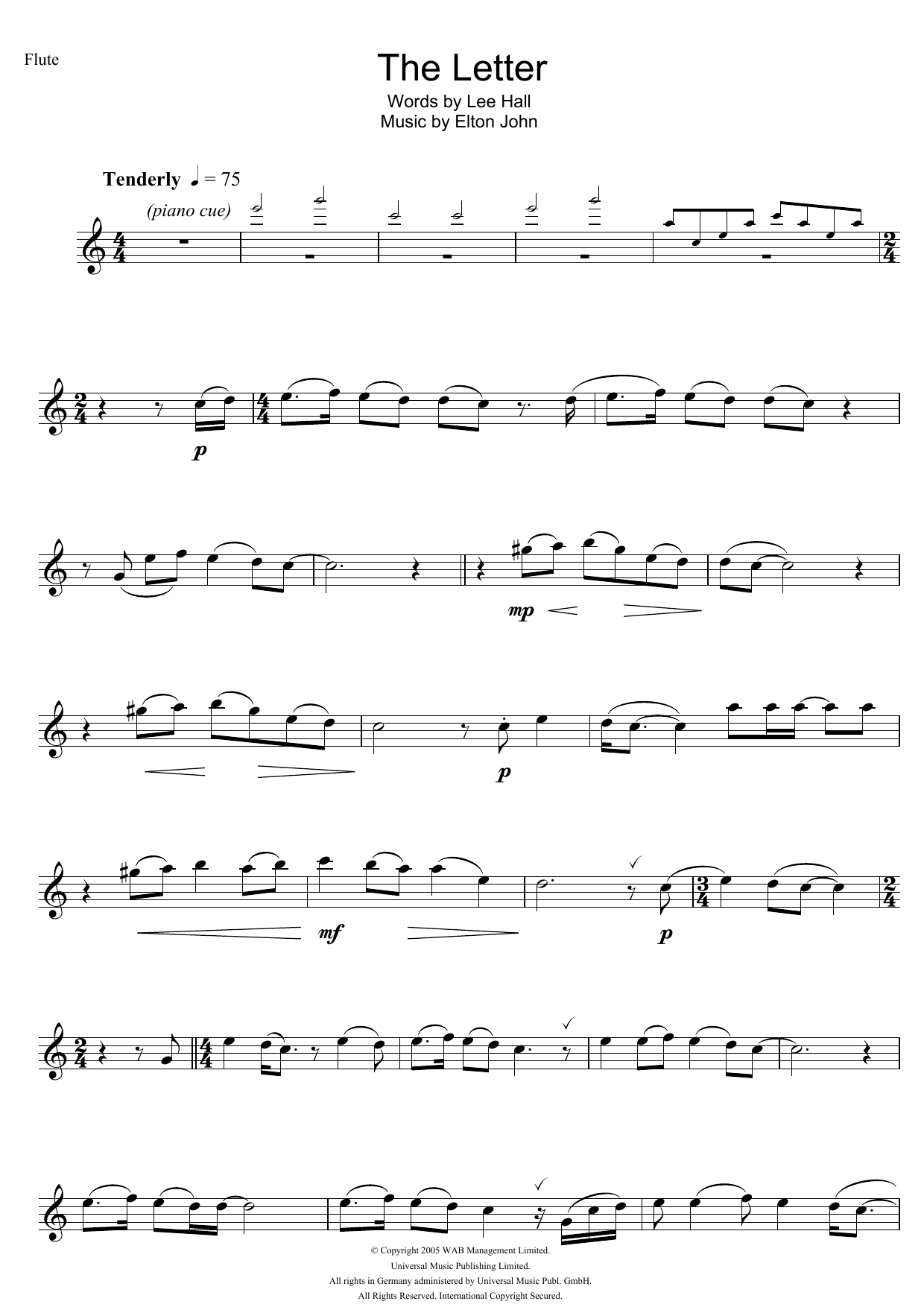 The Letter (from Billy Elliot: The Musical) The Letter (from Billy Elliot: The Musical)