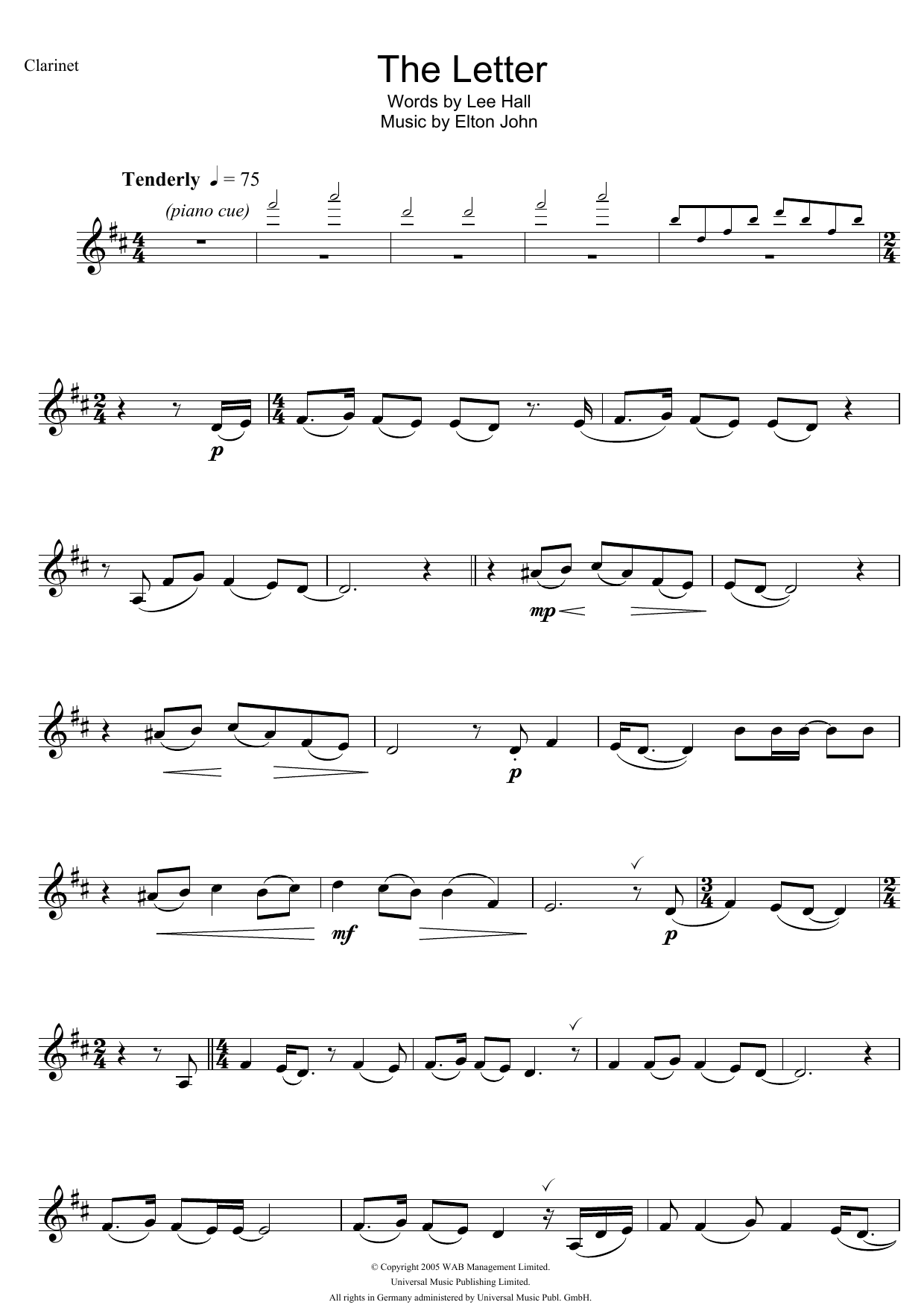 The Letter (from Billy Elliot: The Musical) The Letter (from Billy Elliot: The Musical)