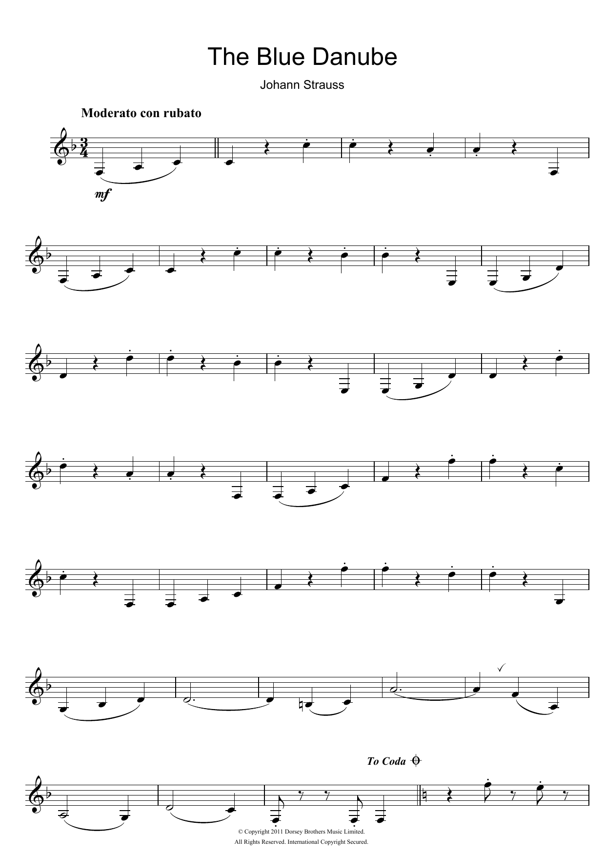 (On The Beautiful) The Blue Danube (On The Beautiful) The Blue Danube