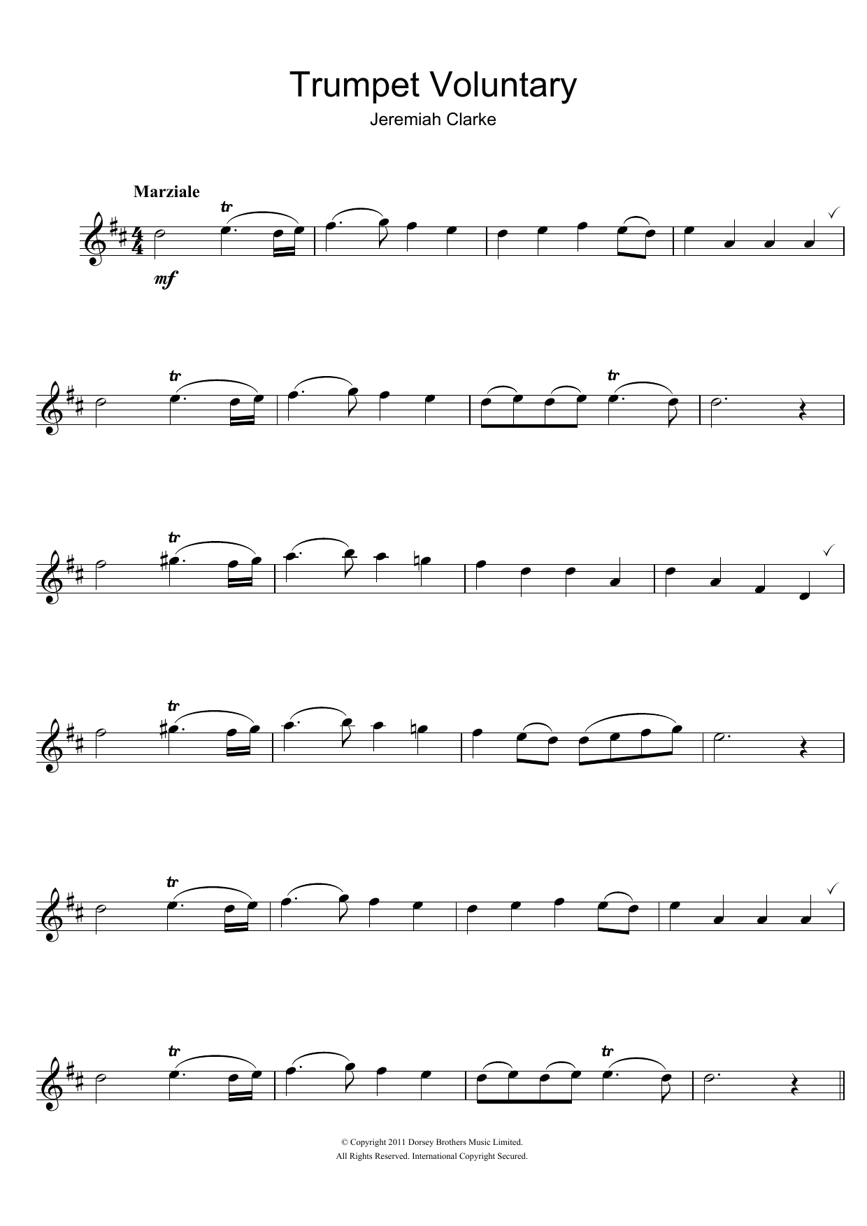 Trumpet Voluntary Trumpet Voluntary