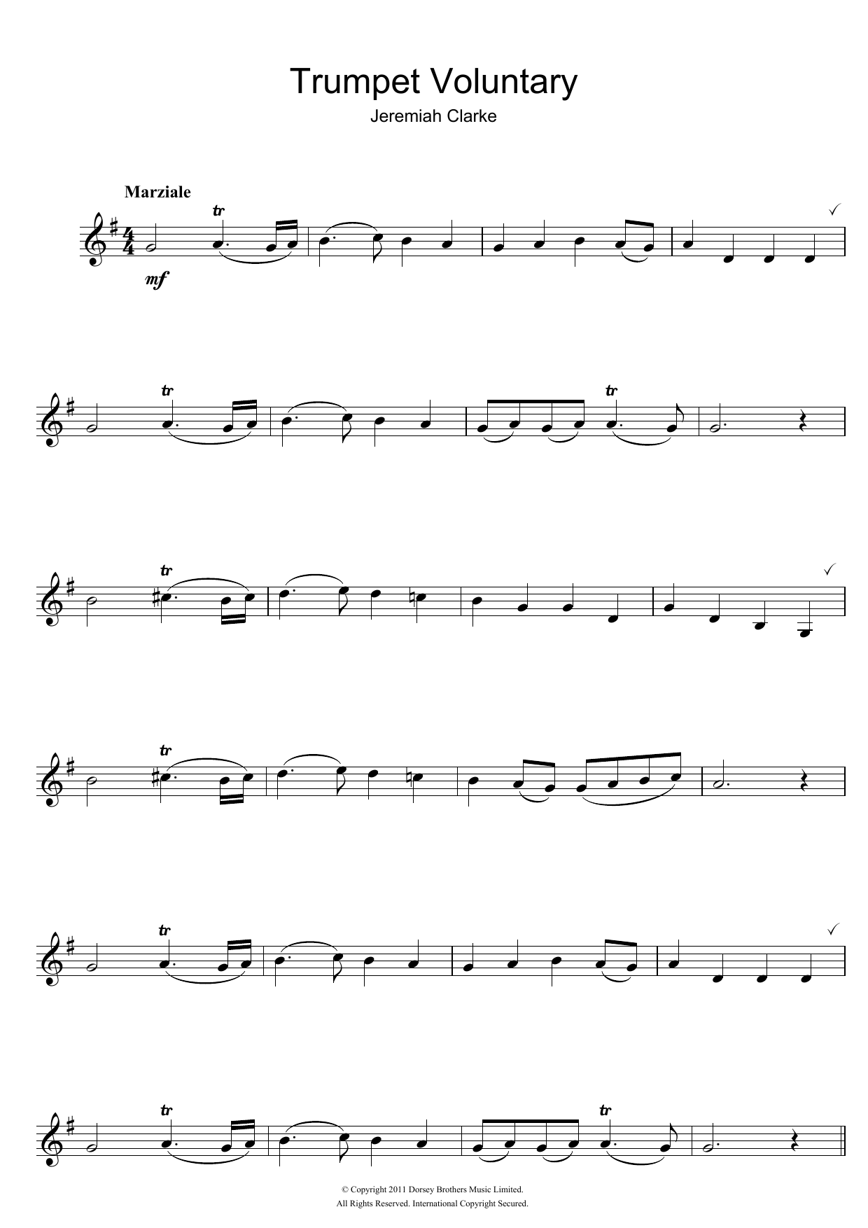 Trumpet Voluntary Trumpet Voluntary
