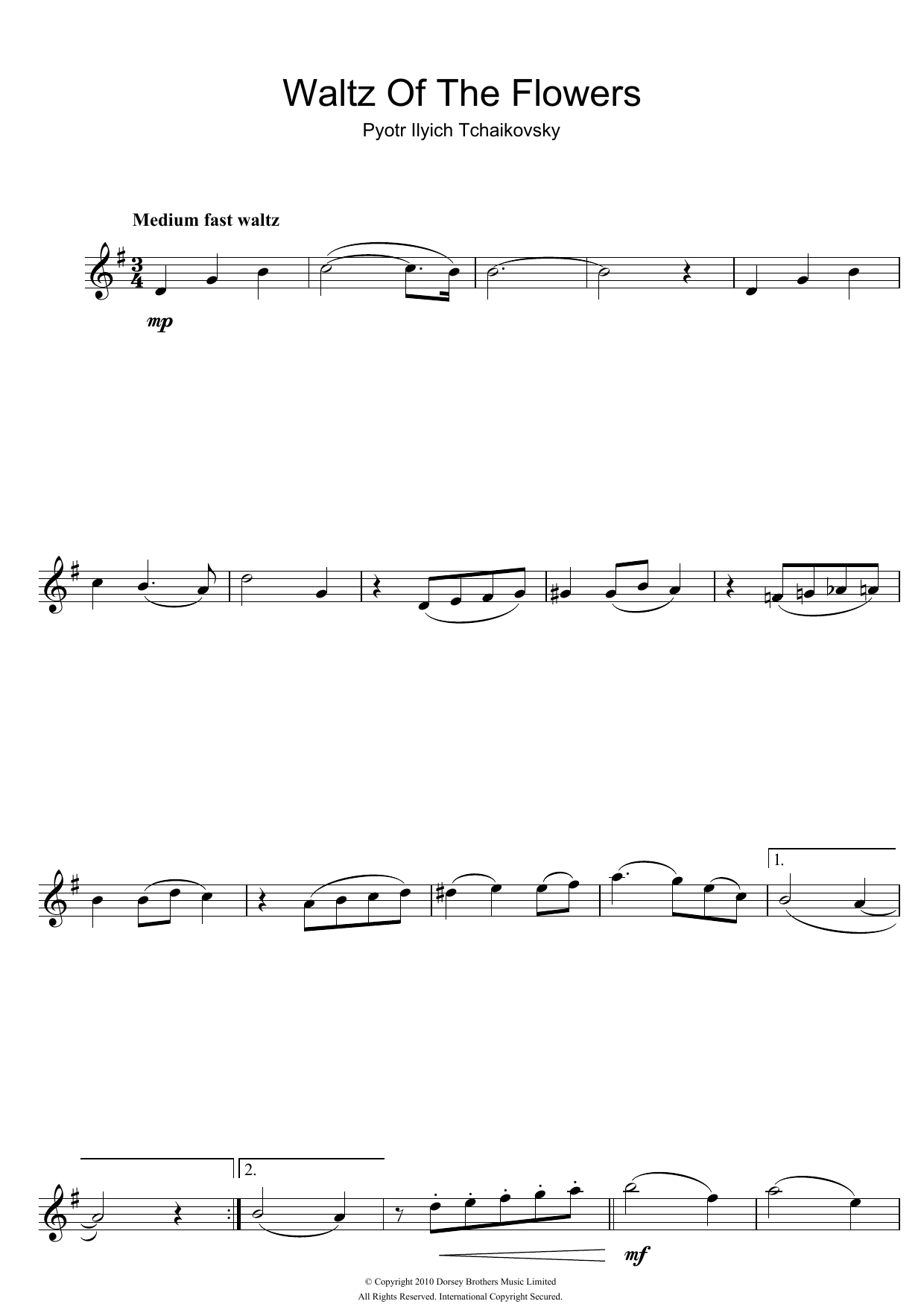 Waltz Of The Flowers (from The Nutcracker Suite) Waltz Of The Flowers (from The Nutcracker Suite)