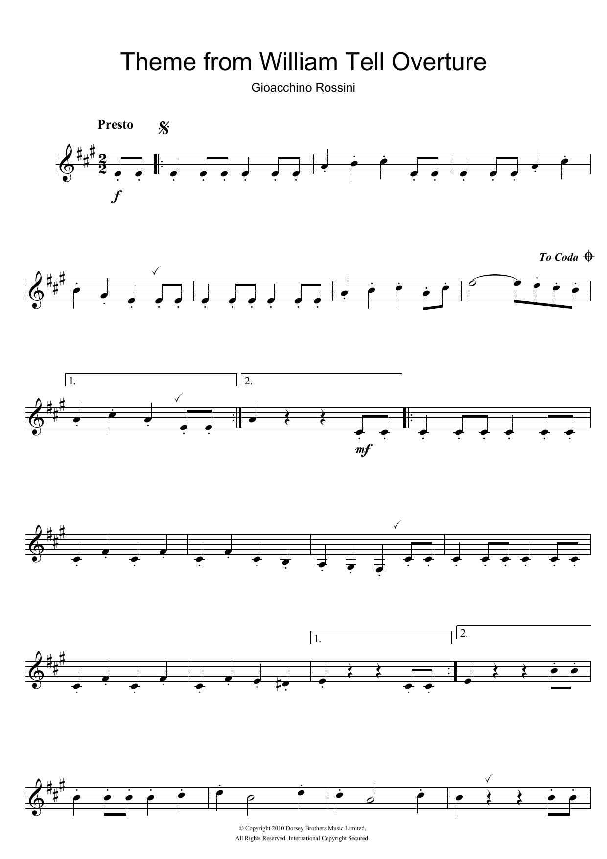 William Tell Overture (Finale) William Tell Overture (Finale)