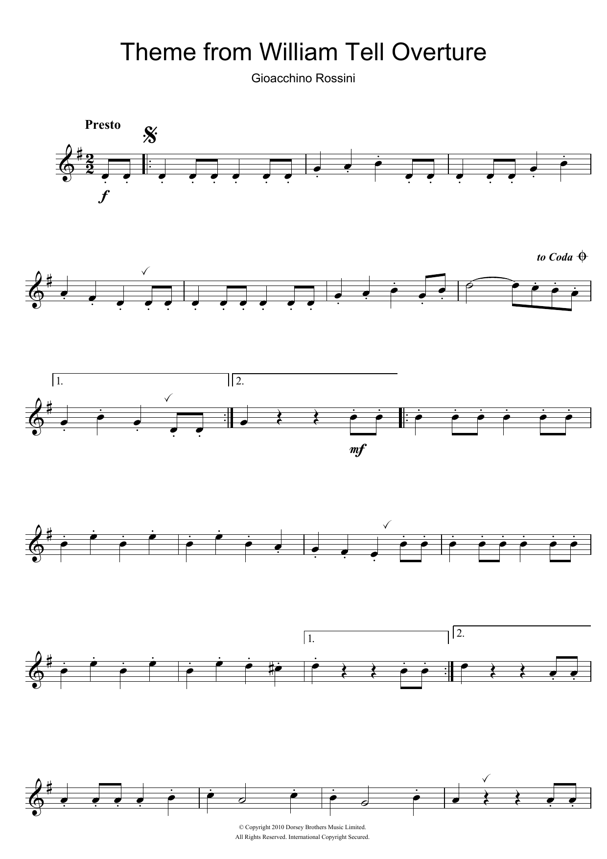 William Tell Overture (Finale) William Tell Overture (Finale)