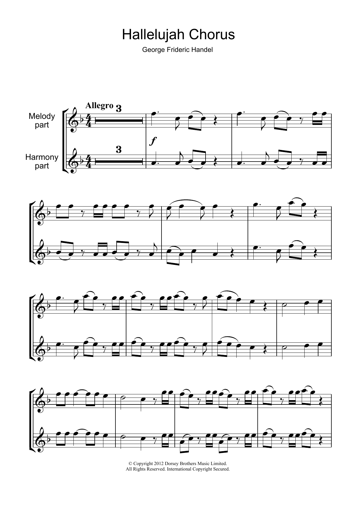 Hallelujah Chorus (from The Messiah) Hallelujah Chorus (from The Messiah)