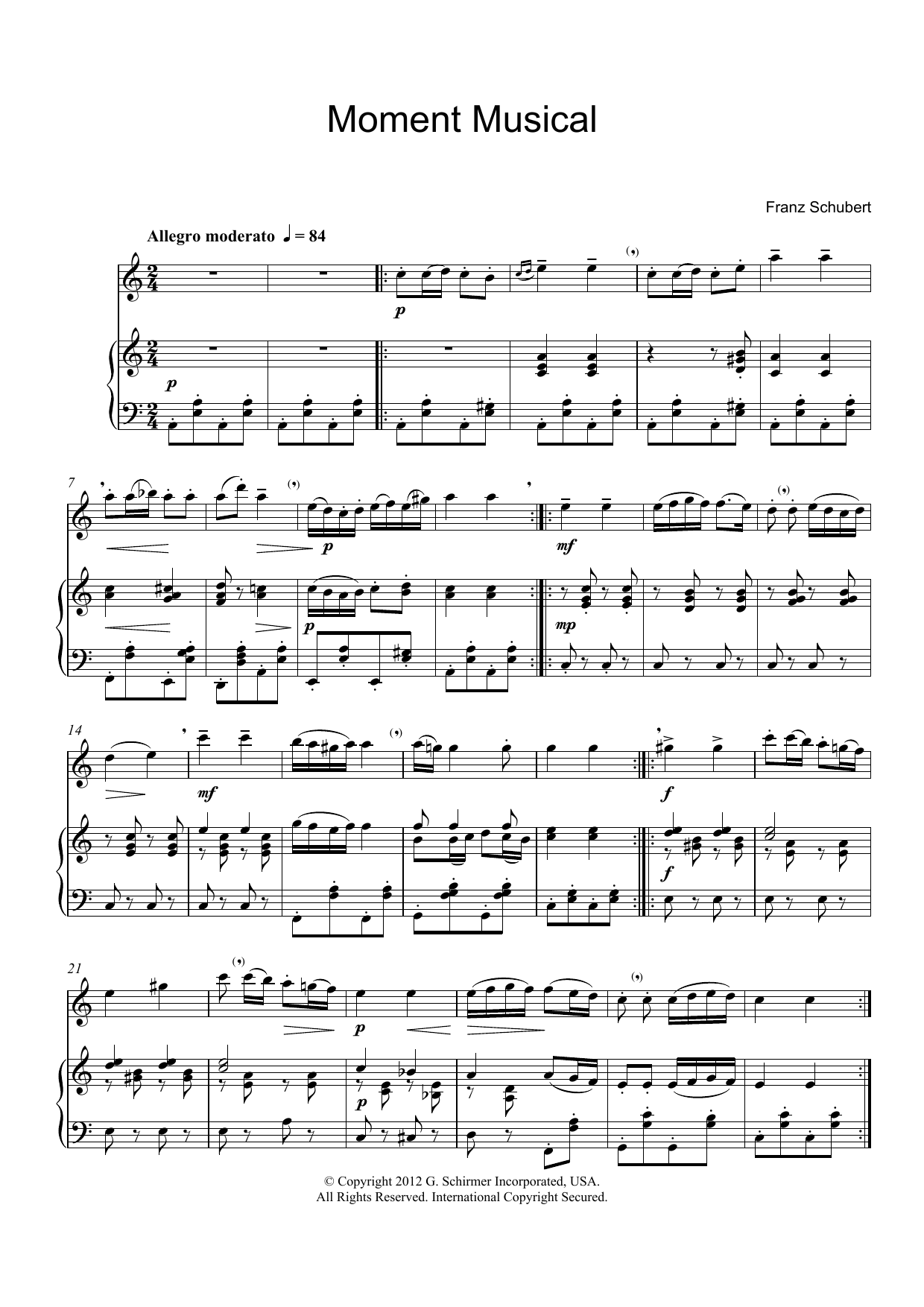 Moment Musical Moment Musical