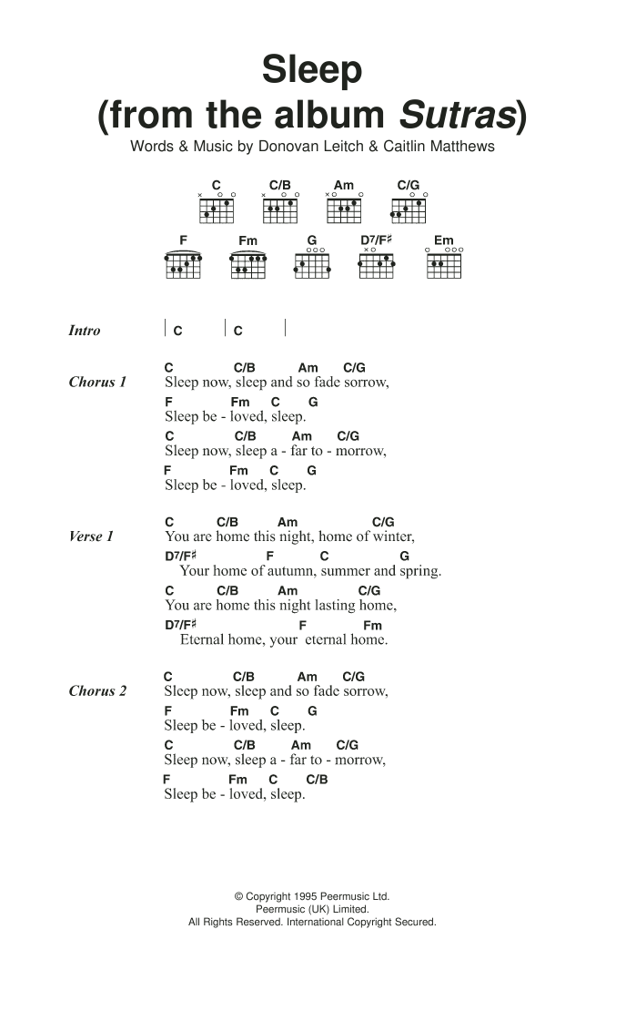 Sleep (From Album Sutras) Sleep (From Album Sutras)