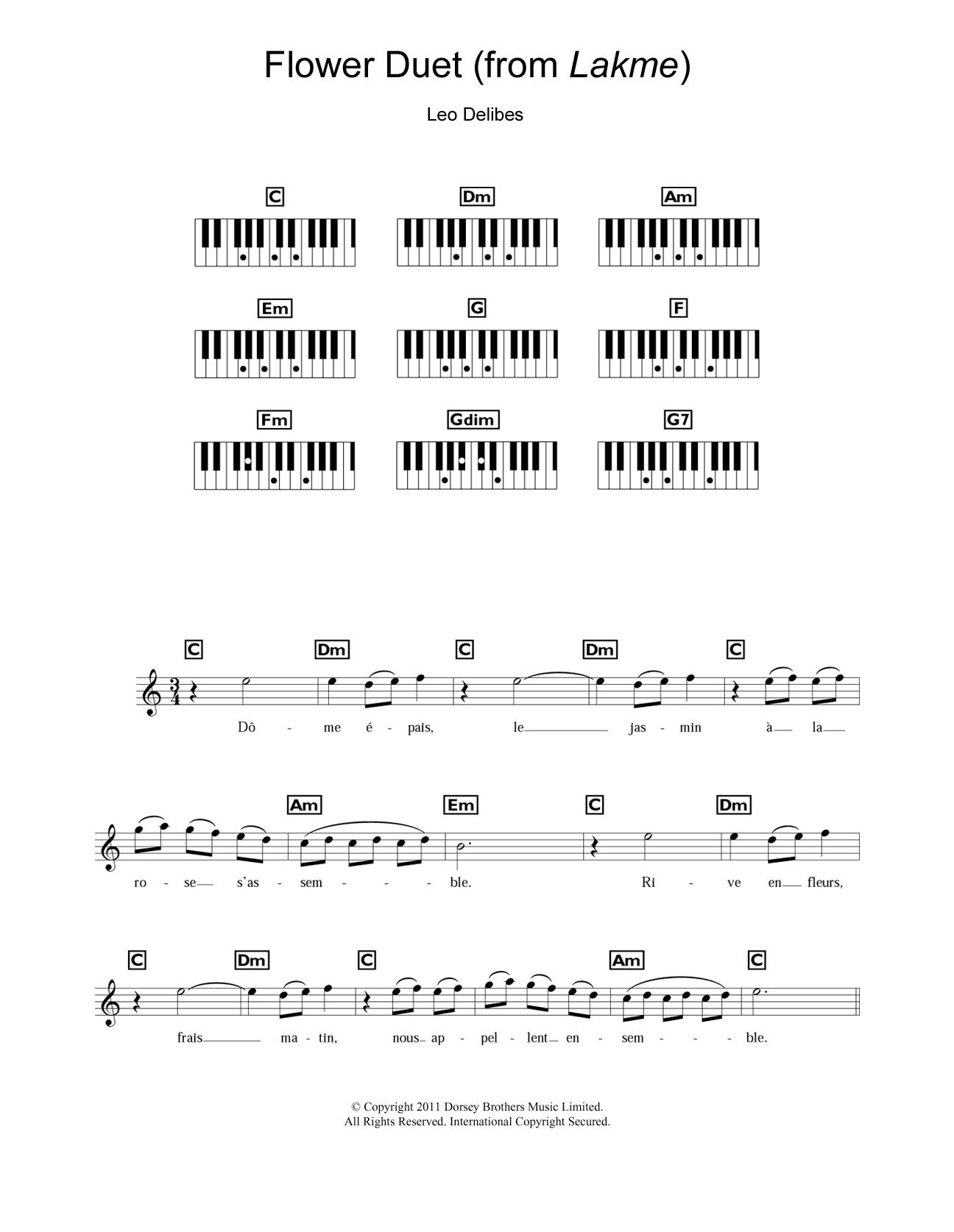 Flower Duet (from Lakme) Flower Duet (from Lakme)
