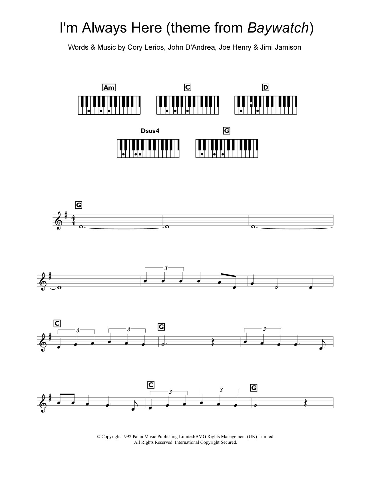 I’m Always Here (theme from Baywatch) I’m Always Here (theme from Baywatch)