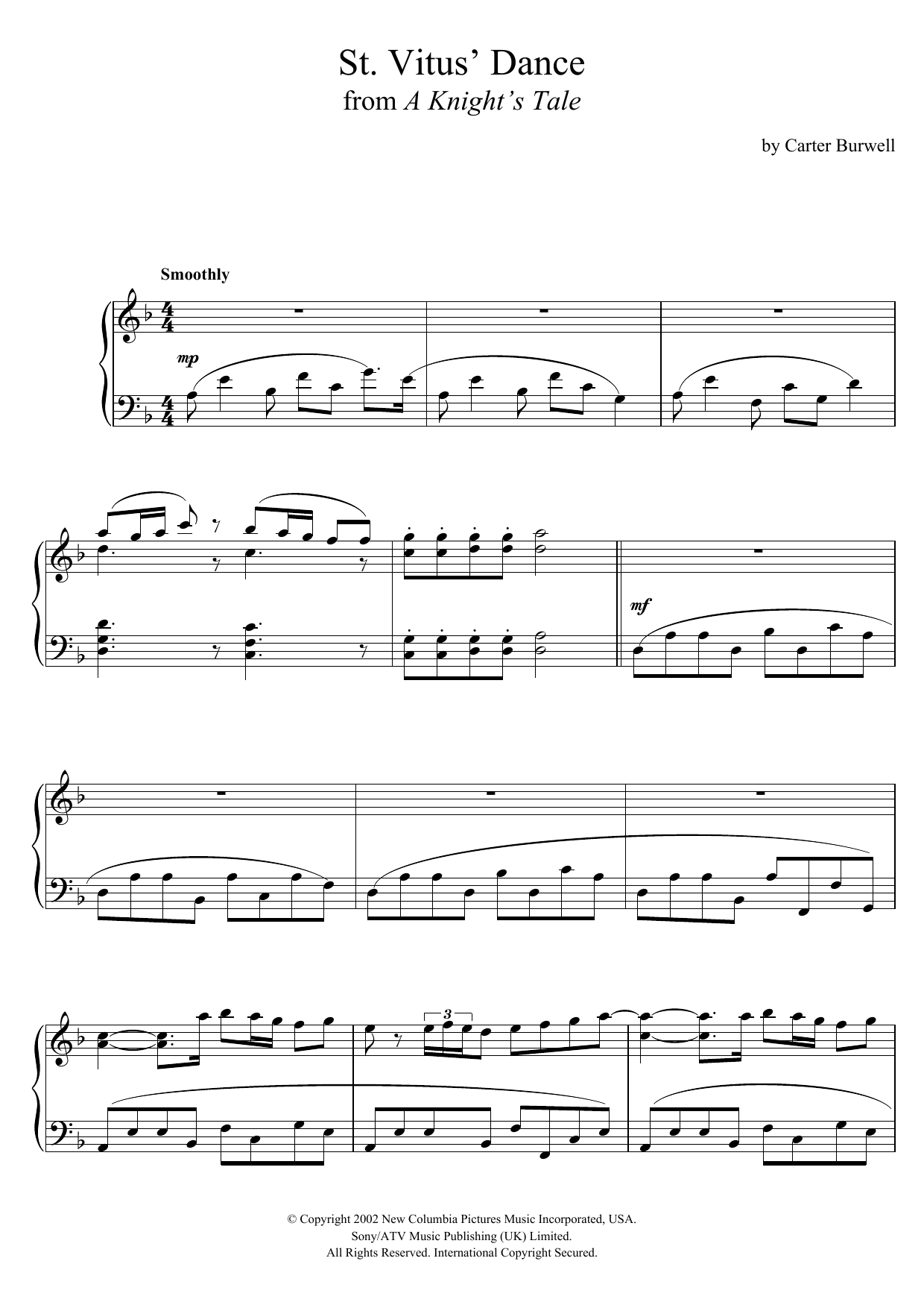 St. Vitus’ Dance (from ‘A Knight’s Tale’) St. Vitus’ Dance (from ‘A Knight’s Tale’)