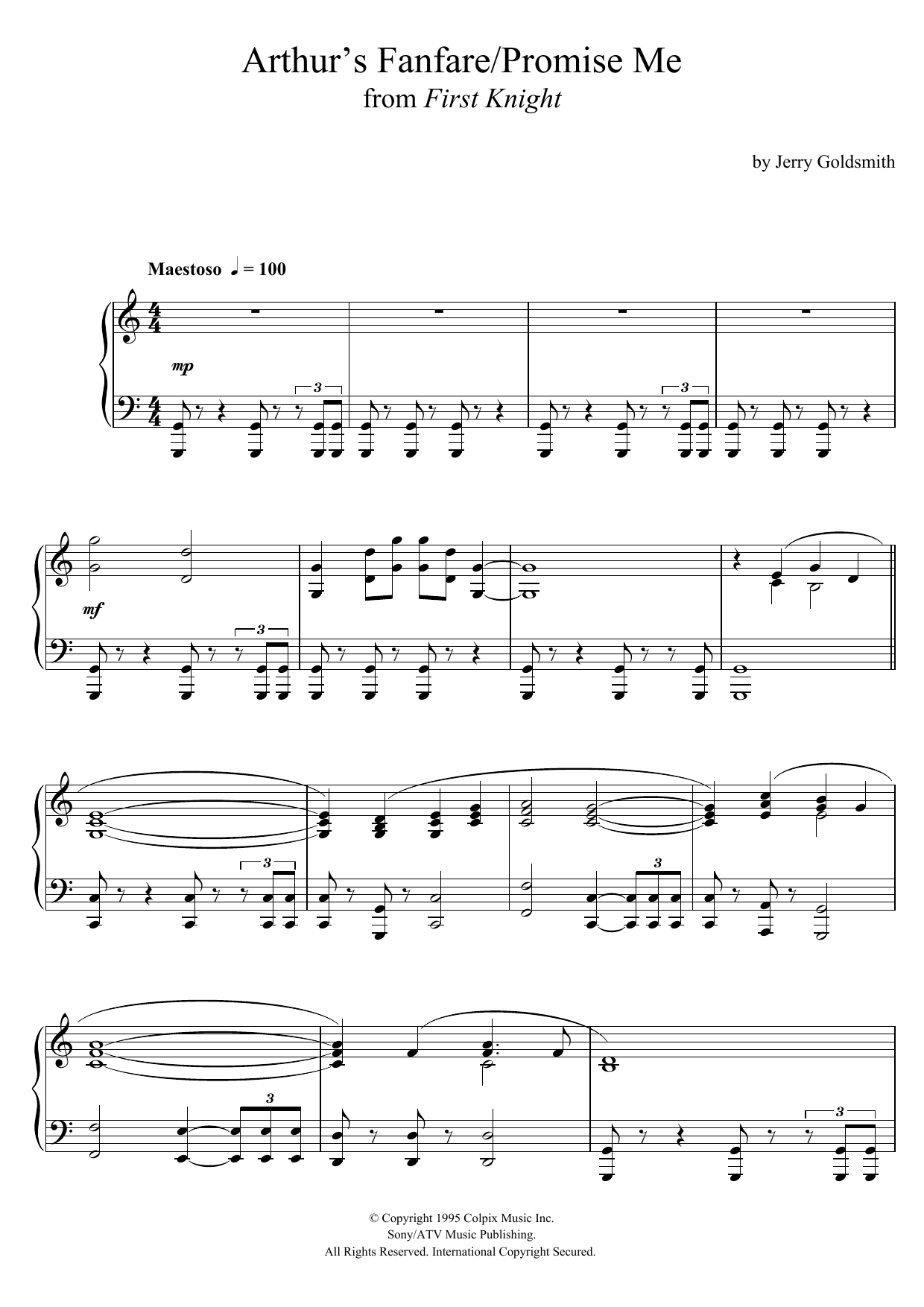First Knight (Arthur’s Fanfare / Promise Me) First Knight (Arthur’s Fanfare / Promise Me)