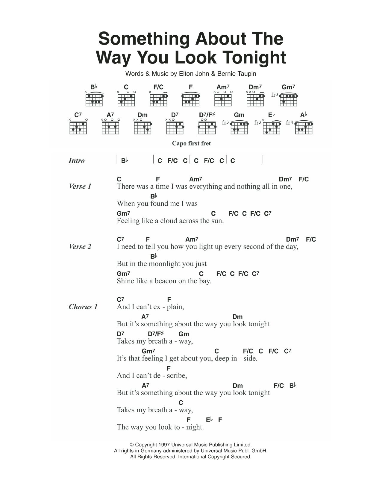 Something About The Way You Look Tonight Something About The Way You Look Tonight