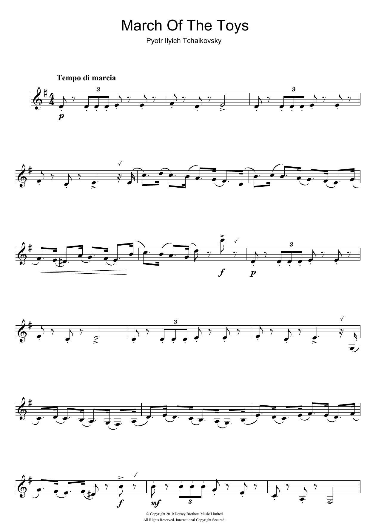 March Of The Toys (from The Nutcracker Suite) March Of The Toys (from The Nutcracker Suite)
