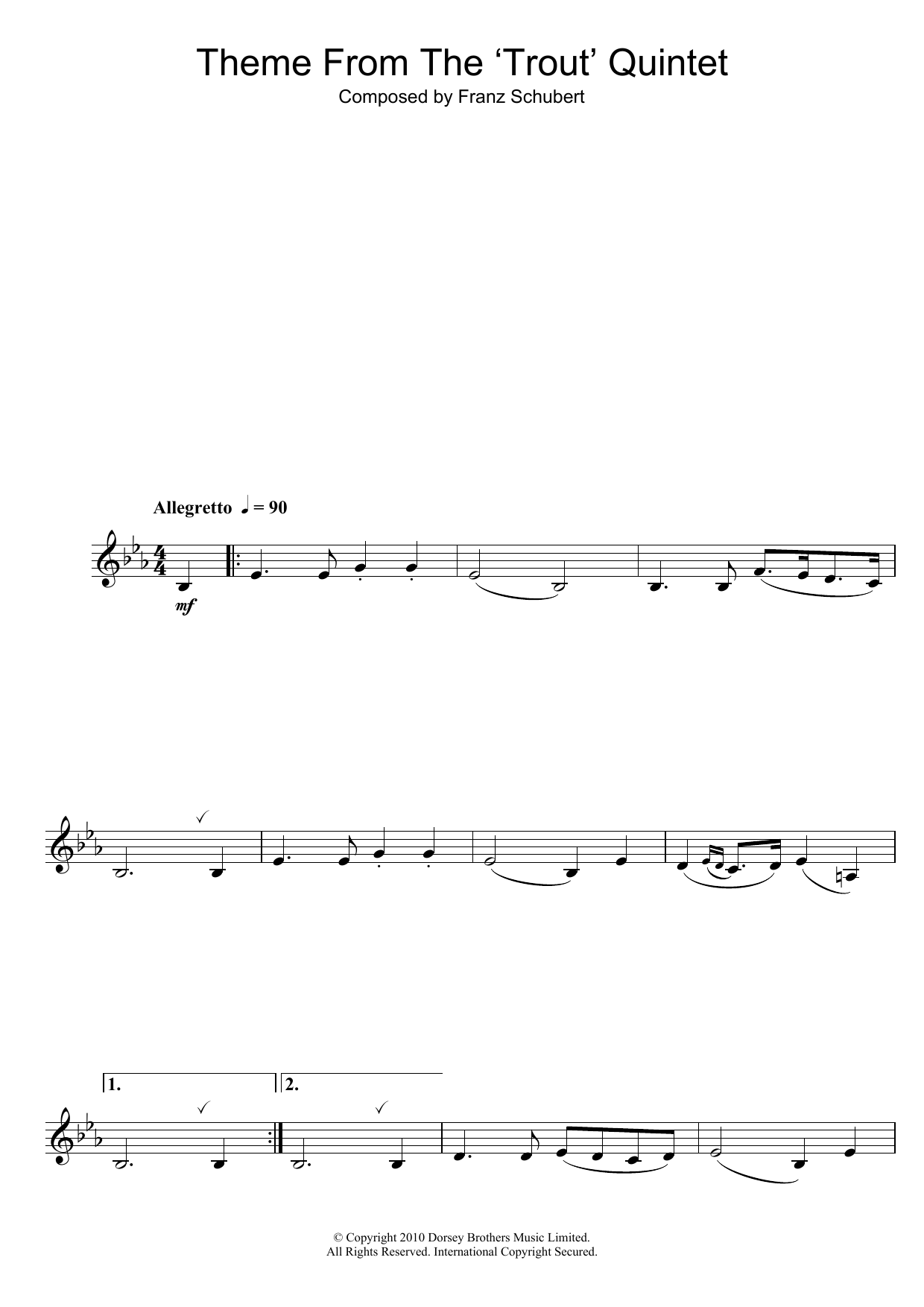 Theme From The Trout Quintet (Die Forelle) Theme From The Trout Quintet (Die Forelle)