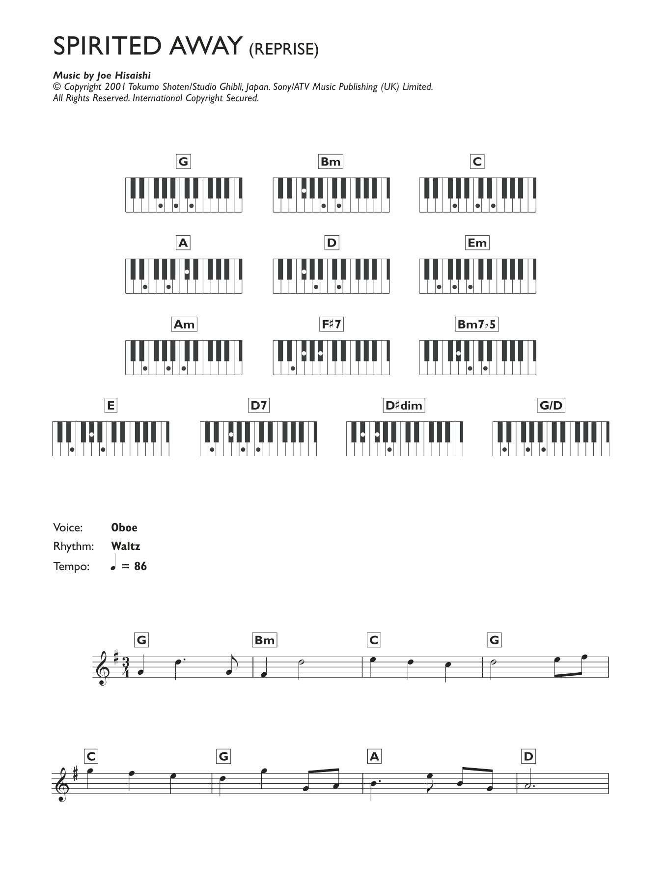 Reprise (from Spirited Away) Reprise (from Spirited Away)