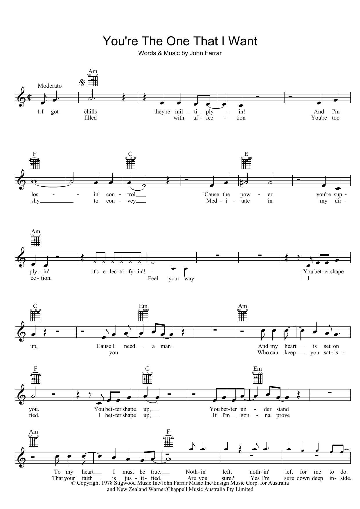 You’re The One That I Want (from Grease) You’re The One That I Want (from Grease)