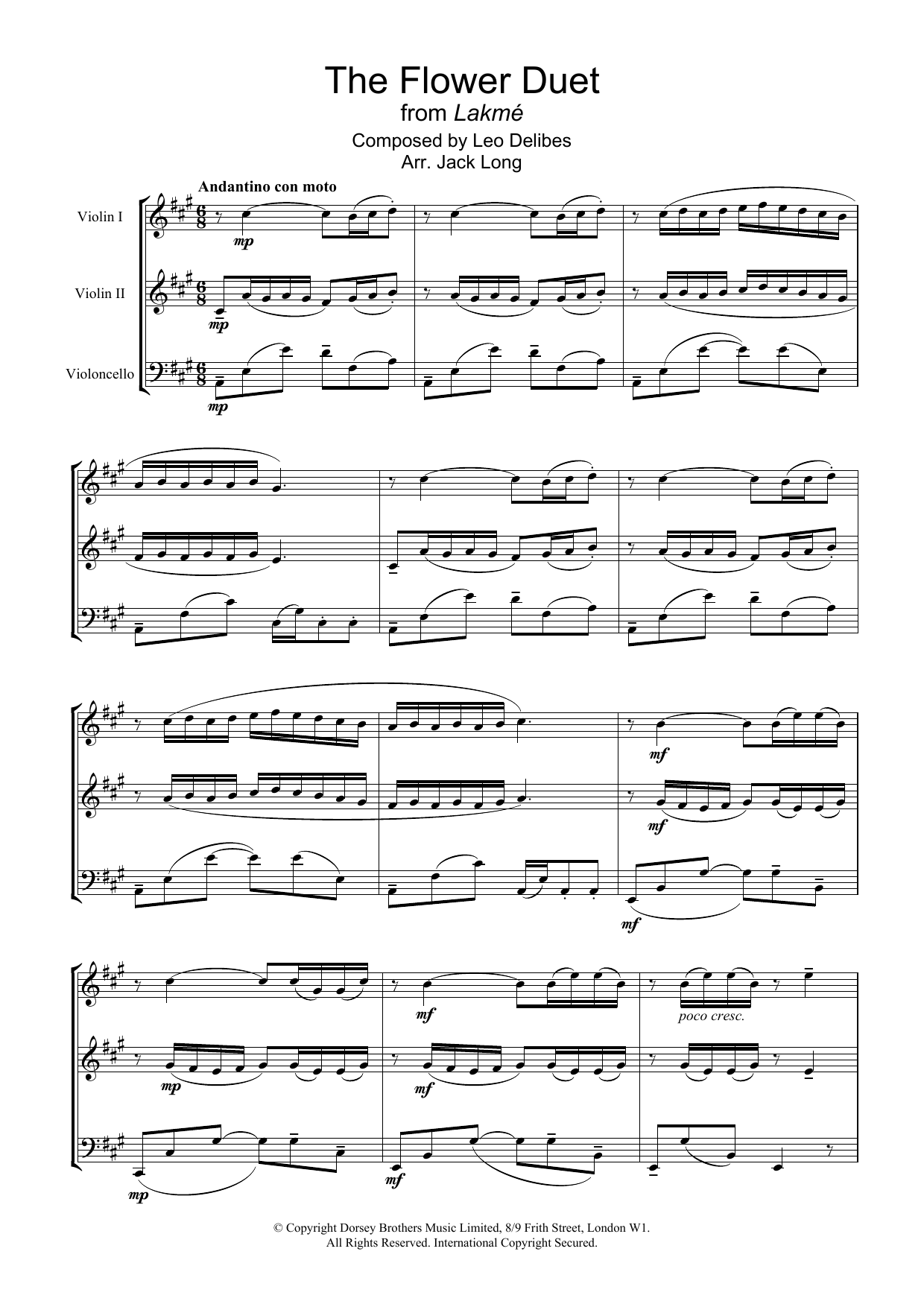 Flower Duet (from Lakme) Flower Duet (from Lakme)