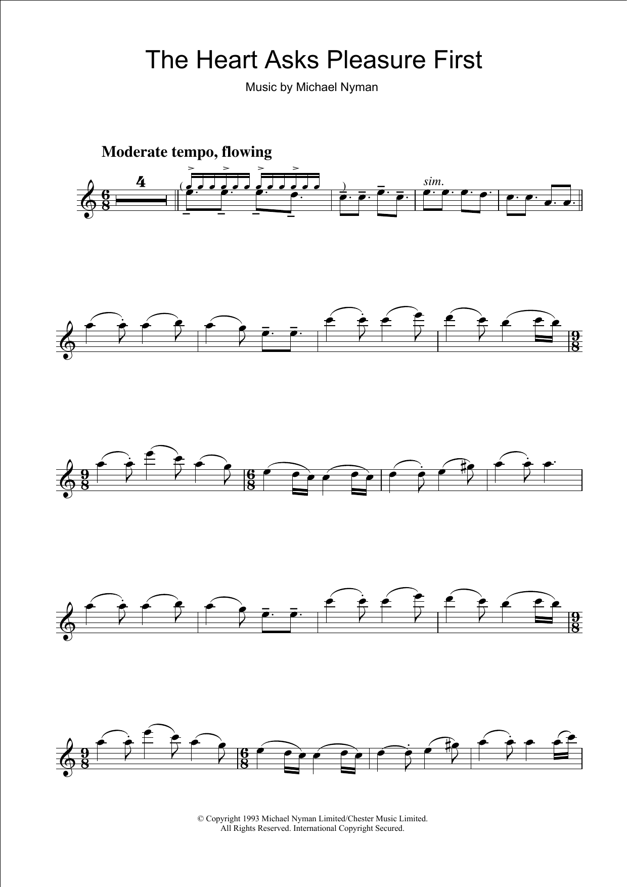 The Heart Asks Pleasure First: The Promise/The Sacrifice (from The Piano) The Heart Asks Pleasure First: The Promise/The Sacrifice (from The Piano)