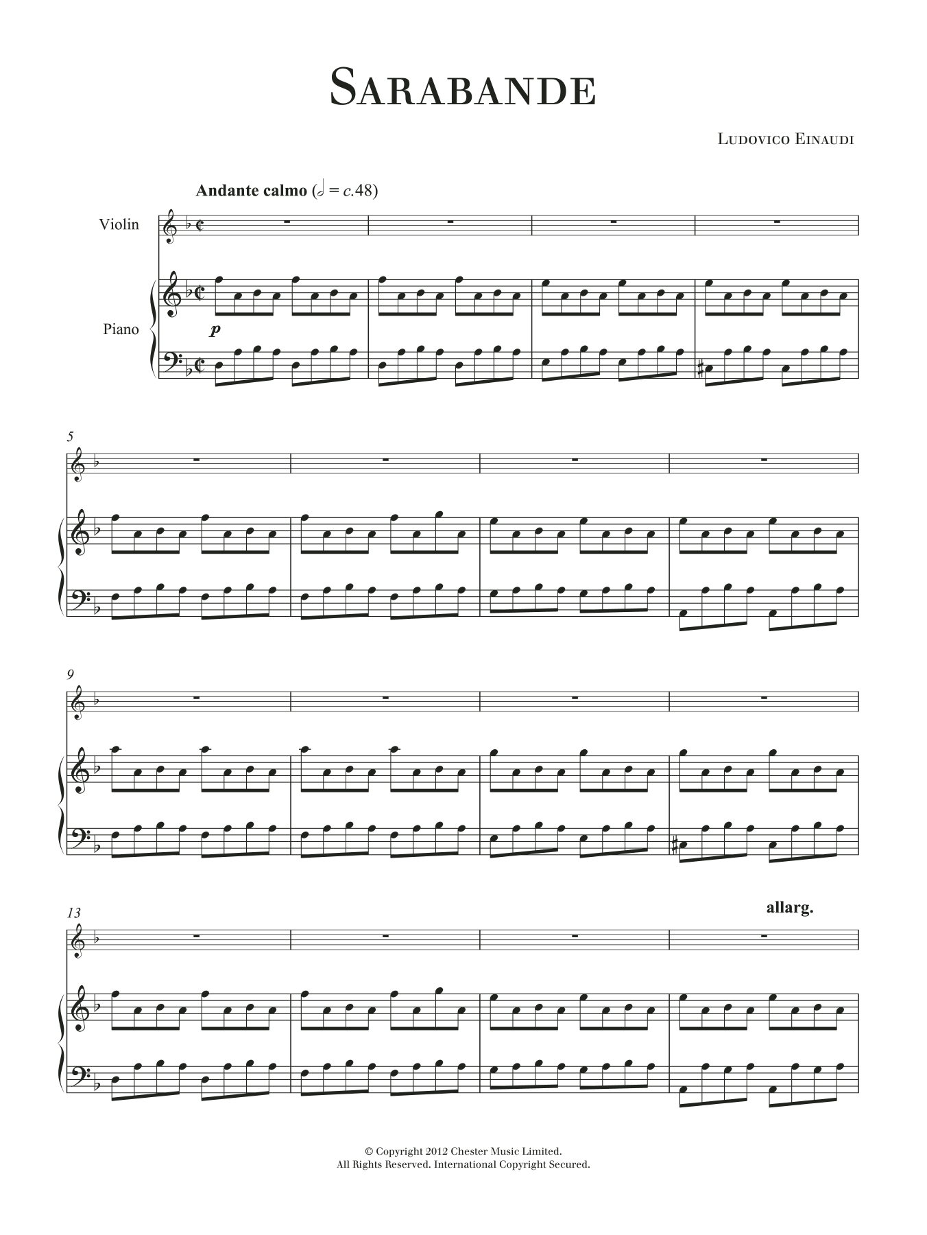 Sarabande Sarabande