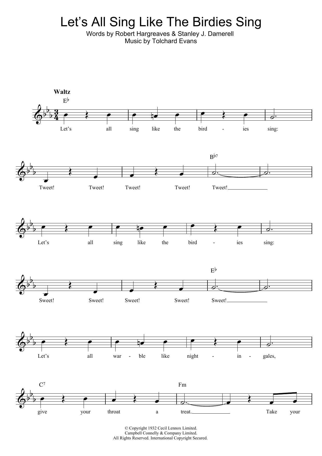 Let’s All Sing Like The Birdies Sing Let’s All Sing Like The Birdies Sing