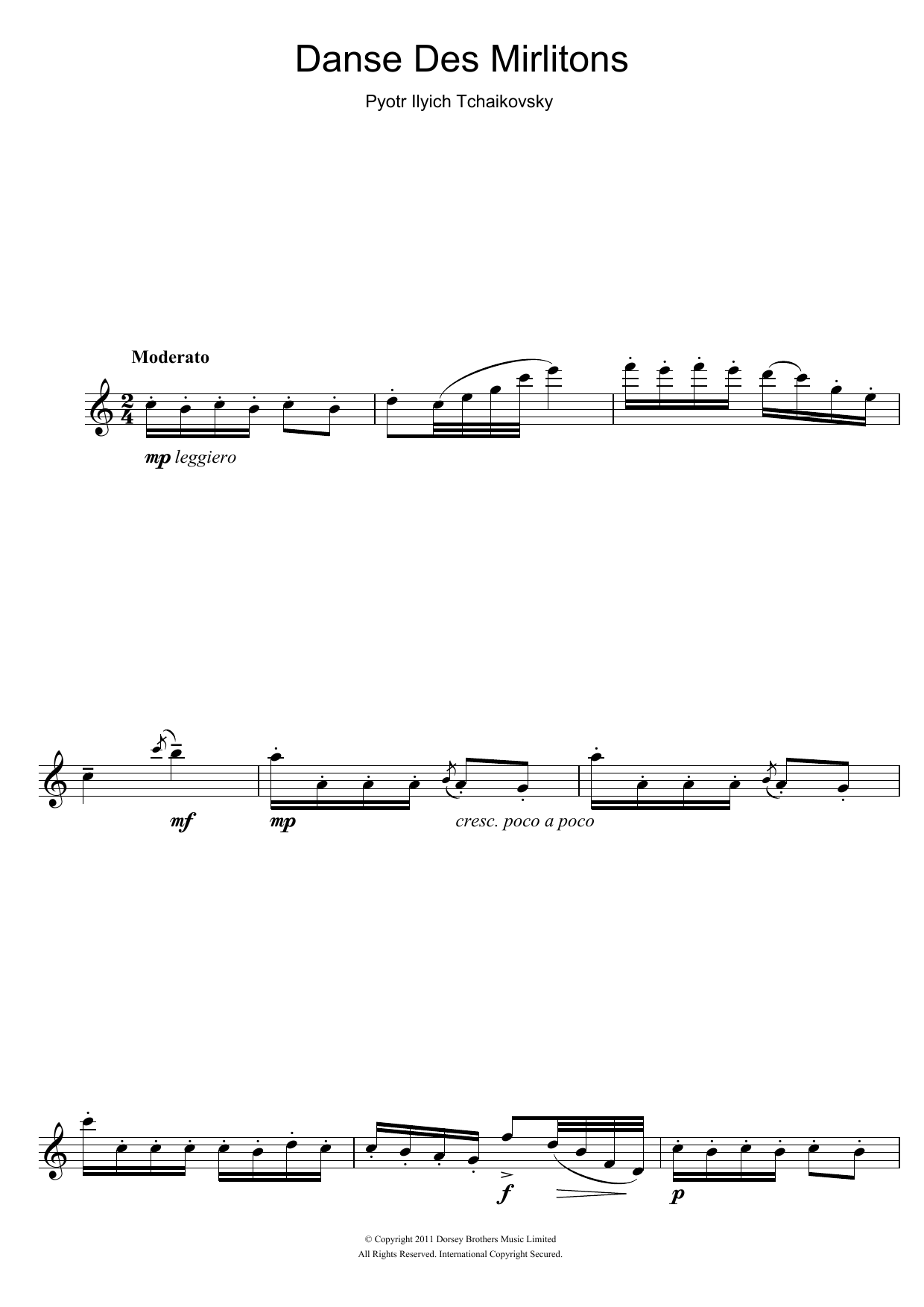 Danse Des Mirlitons (from The Nutcracker) Danse Des Mirlitons (from The Nutcracker)