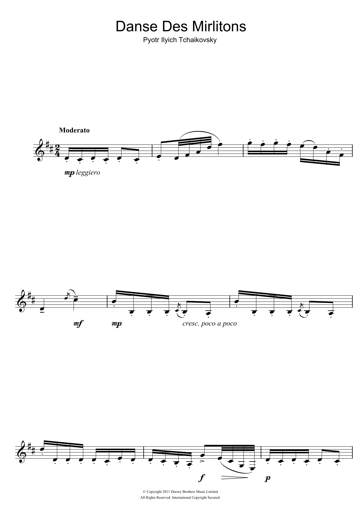 Danse Des Mirlitons (from The Nutcracker) Danse Des Mirlitons (from The Nutcracker)