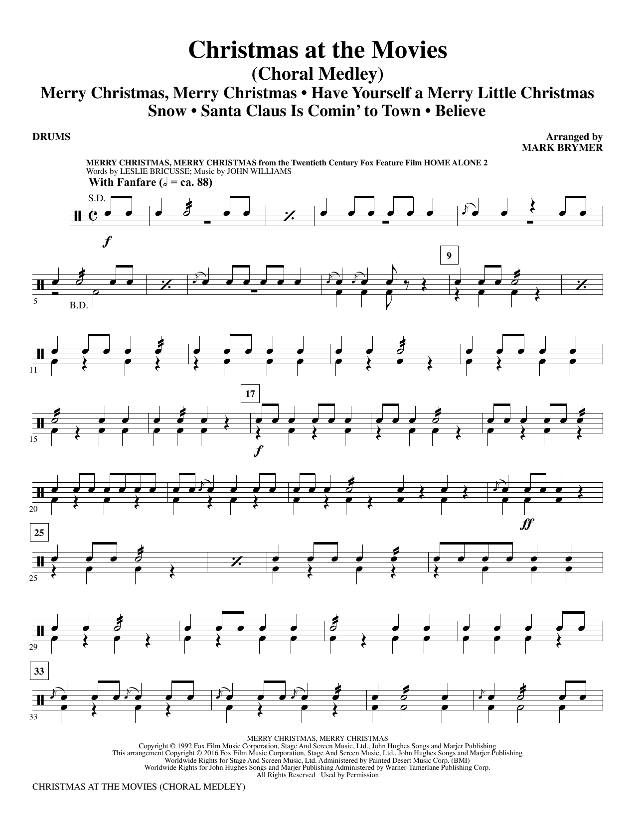 Christmas at the Movies – Drums Christmas at the Movies – Drums
