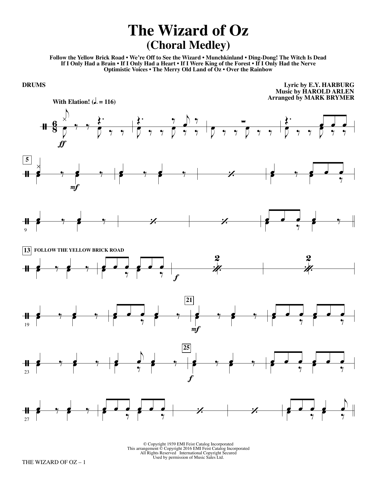 The Wizard of Oz – Drums The Wizard of Oz – Drums