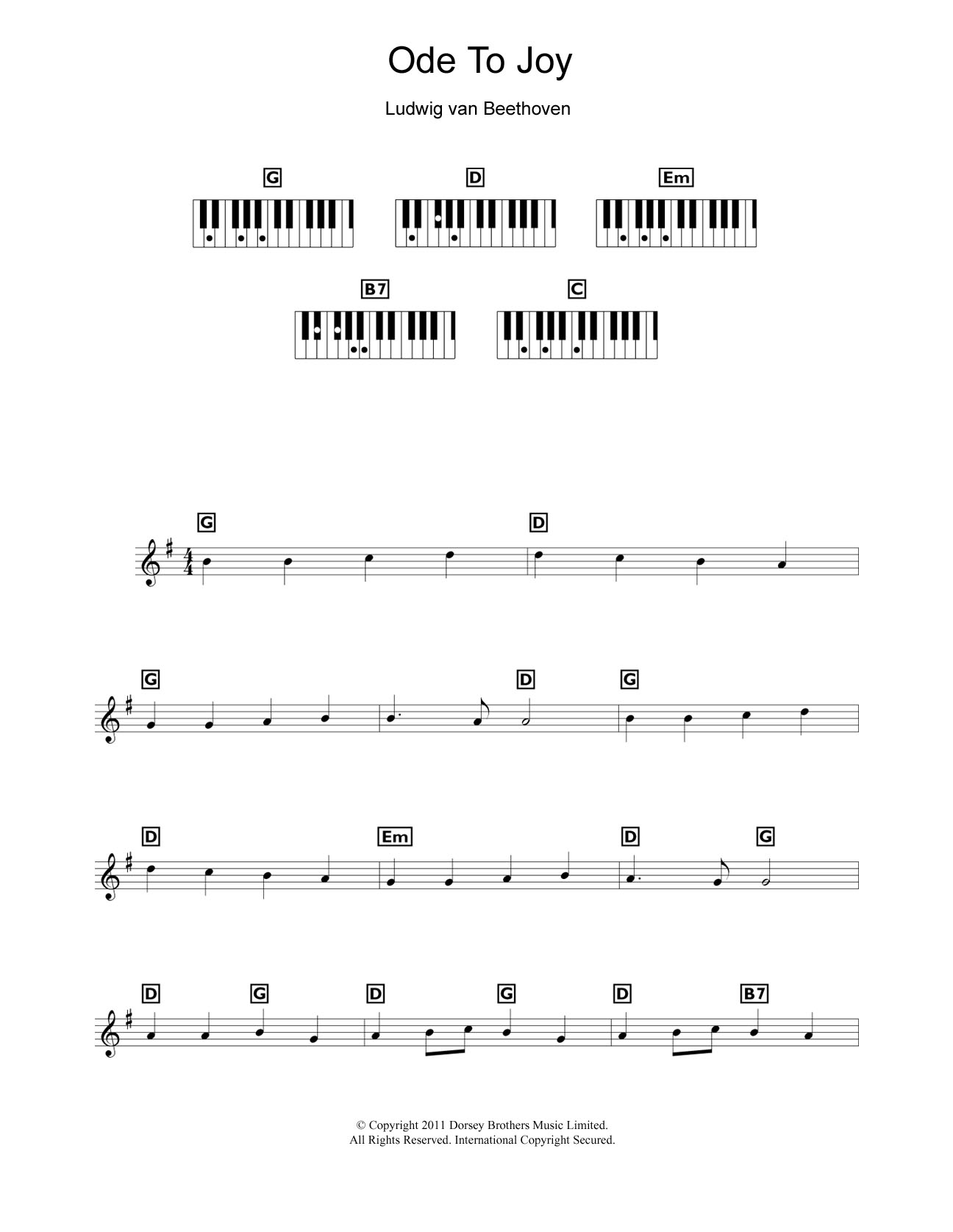 Ode To Joy from Symphony No. 9, Fourth Movement Ode To Joy from Symphony No. 9, Fourth Movement