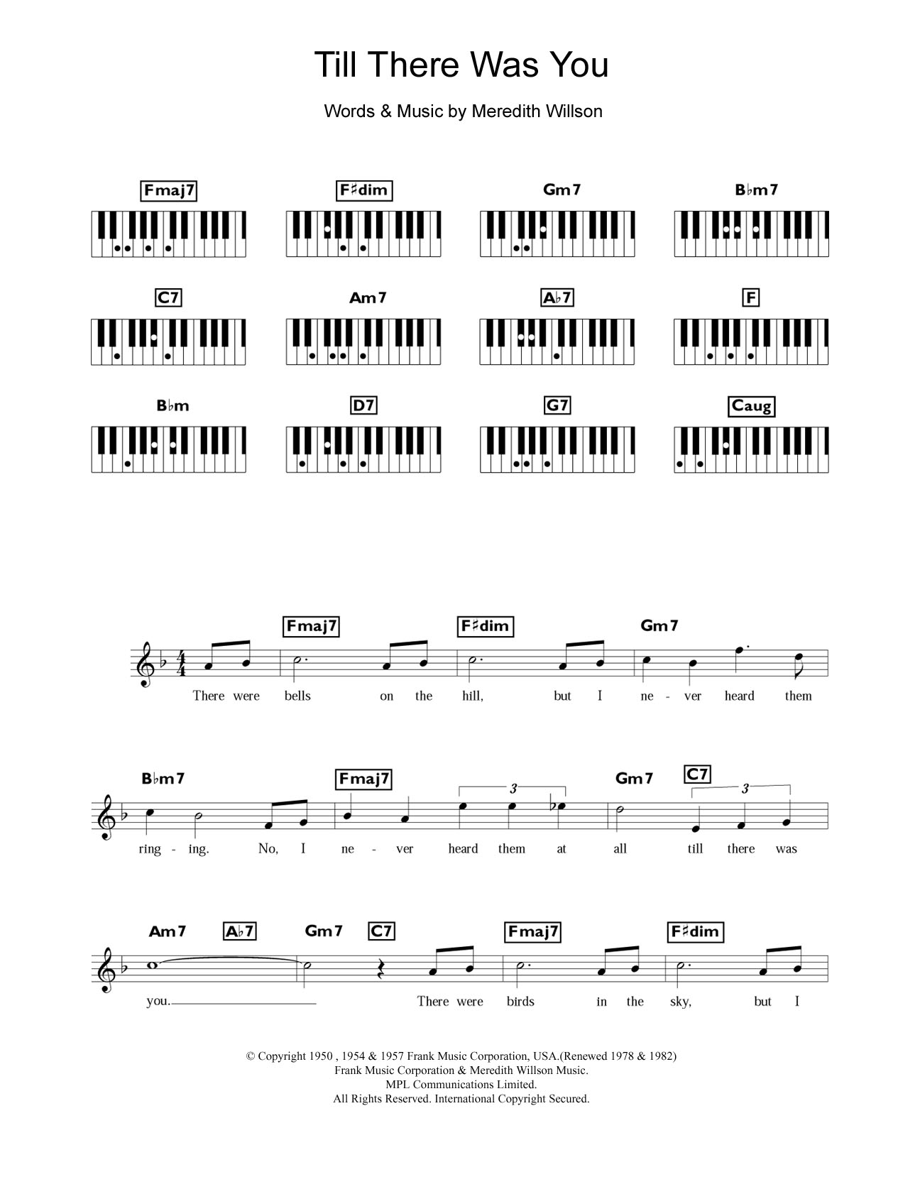 Till There Was You (from The Music Man) Till There Was You (from The Music Man)