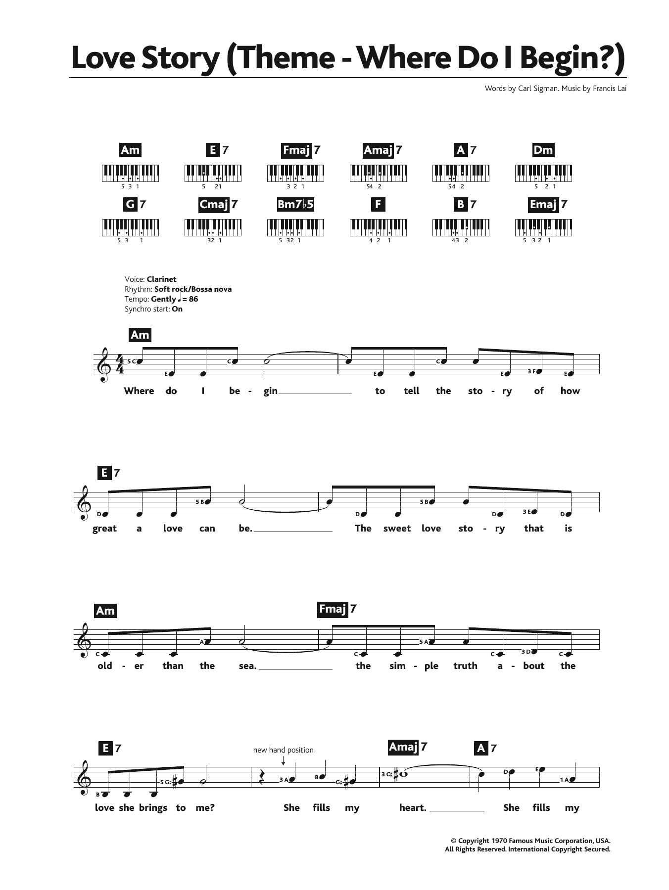 Where Do I Begin (theme from Love Story) Where Do I Begin (theme from Love Story)
