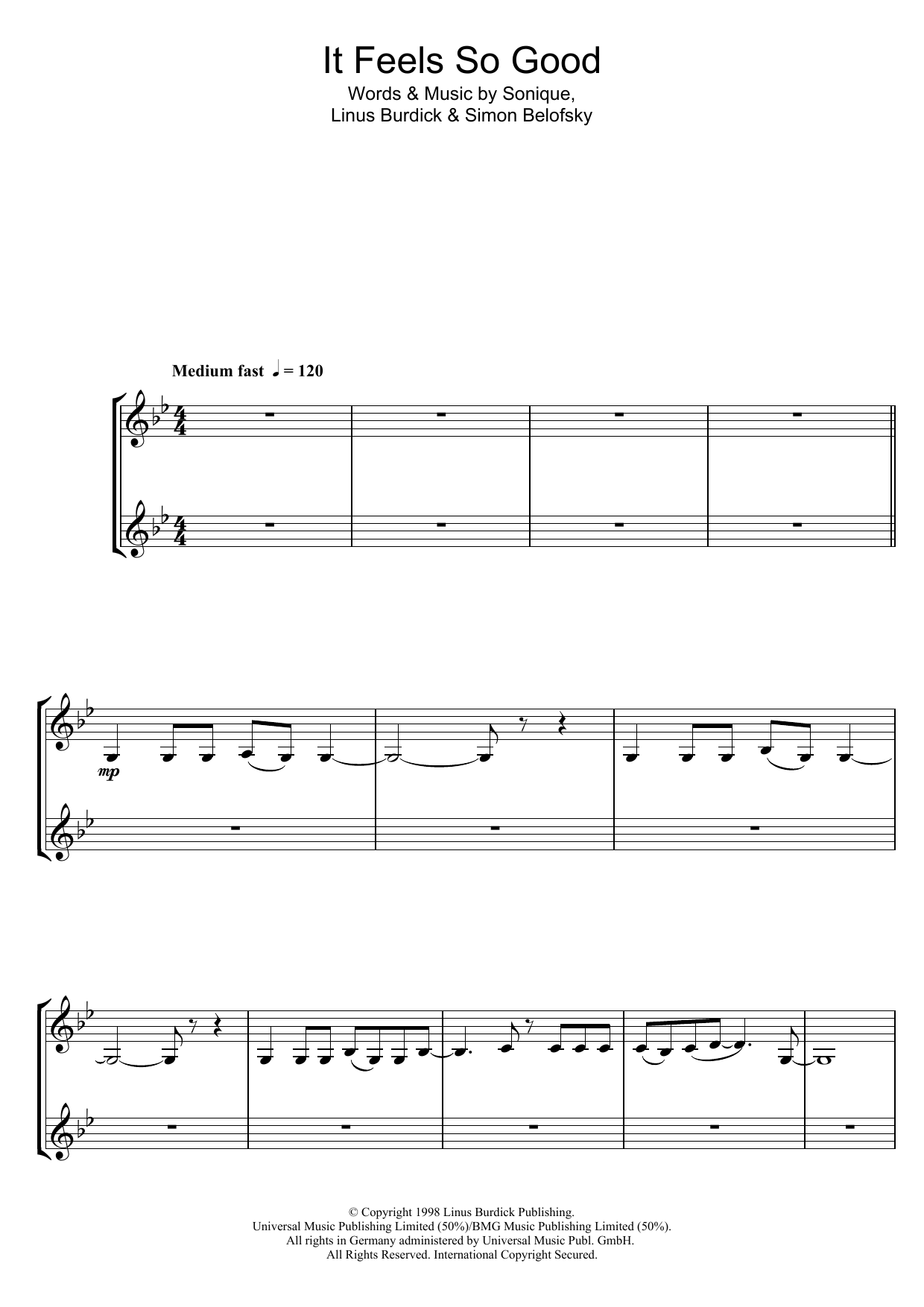 It Feels So Good (Clarinet Duet) It Feels So Good (Clarinet Duet)