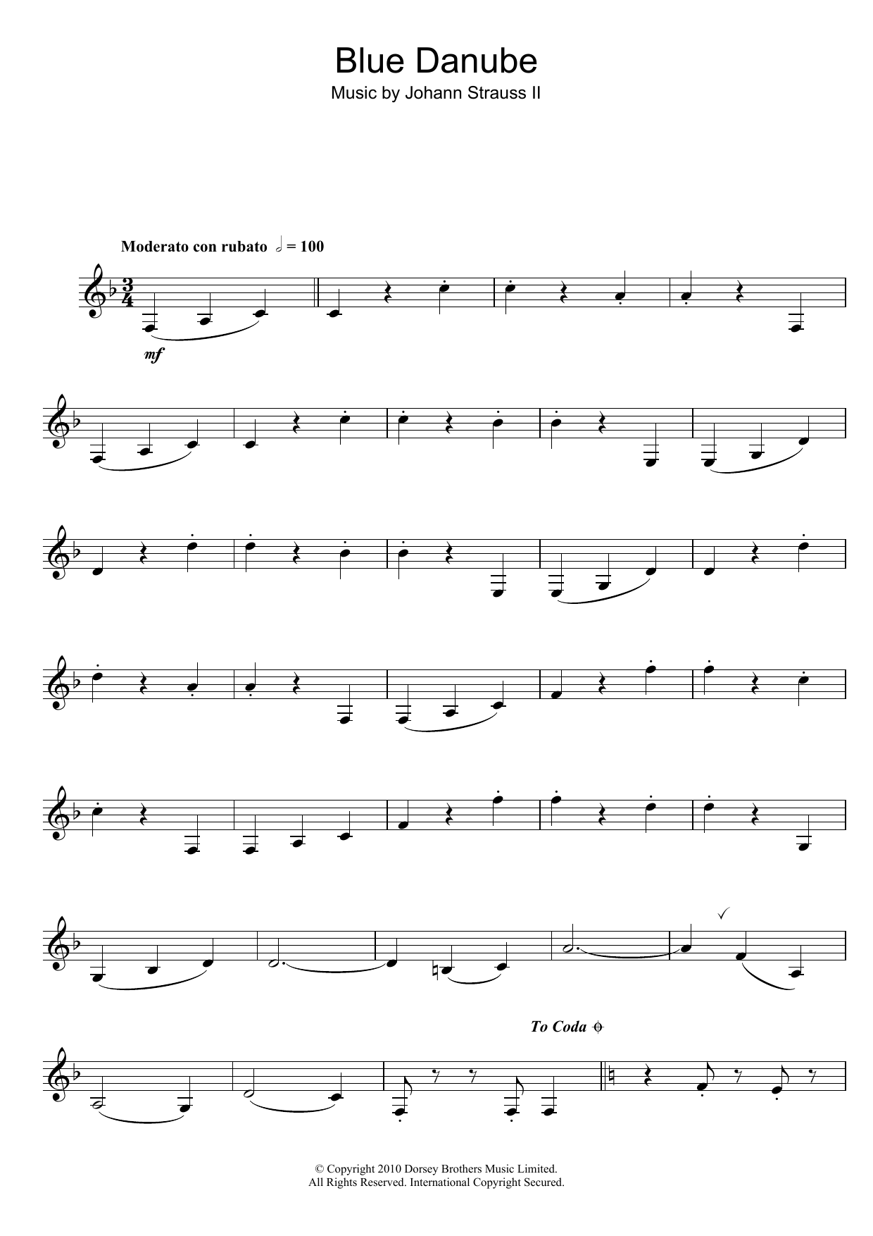 (On The Beautiful) The Blue Danube (On The Beautiful) The Blue Danube