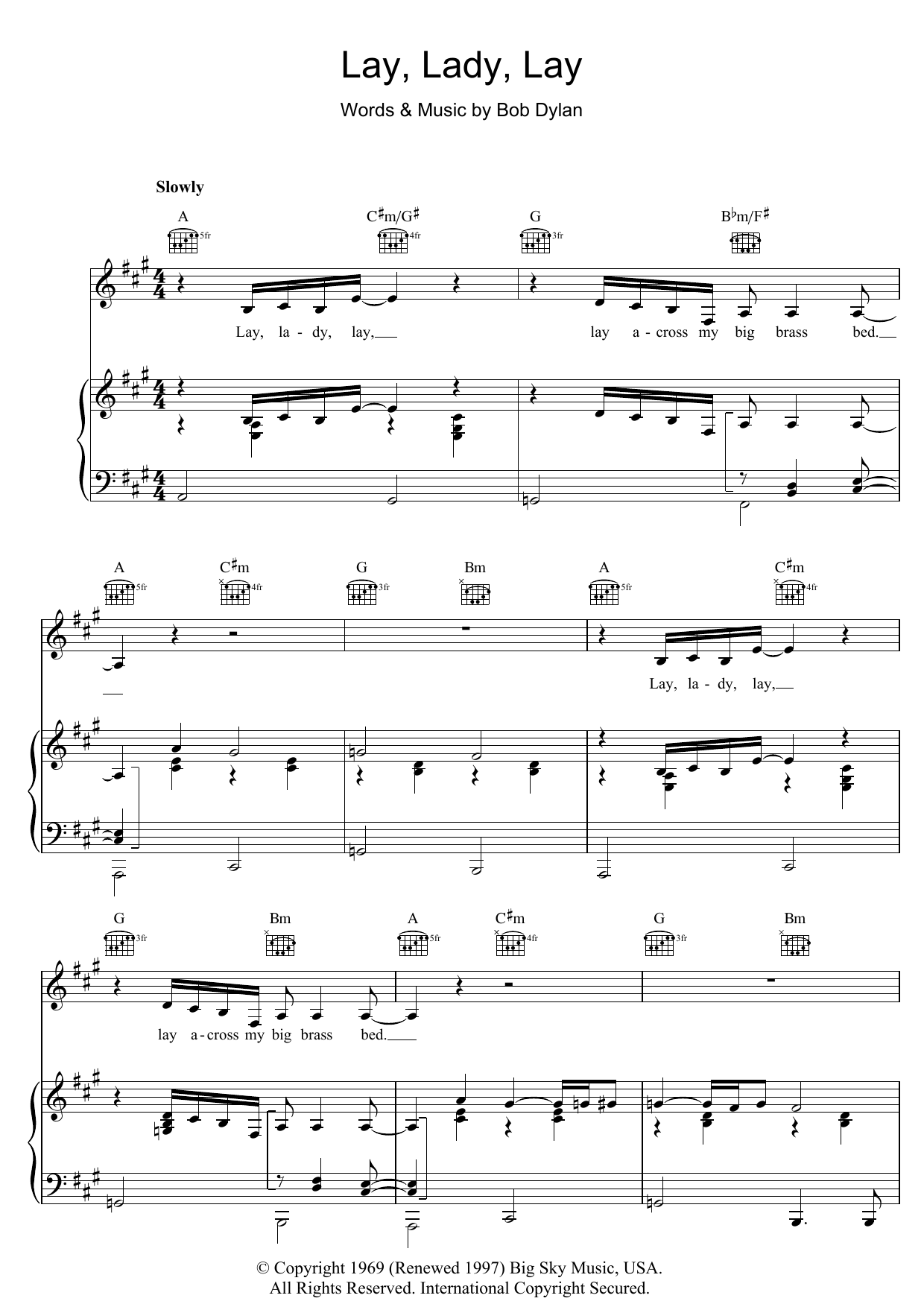 Lay Lady Lay Lay Lady Lay