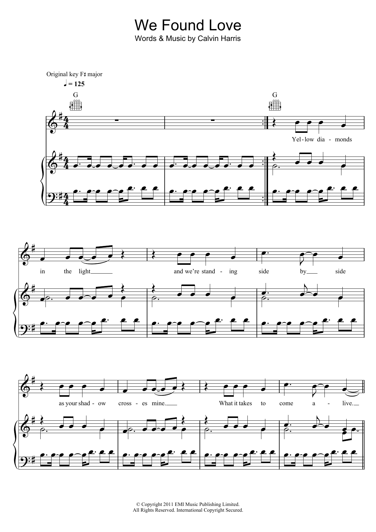 We Found Love (featuring Calvin Harris) We Found Love (featuring Calvin Harris)