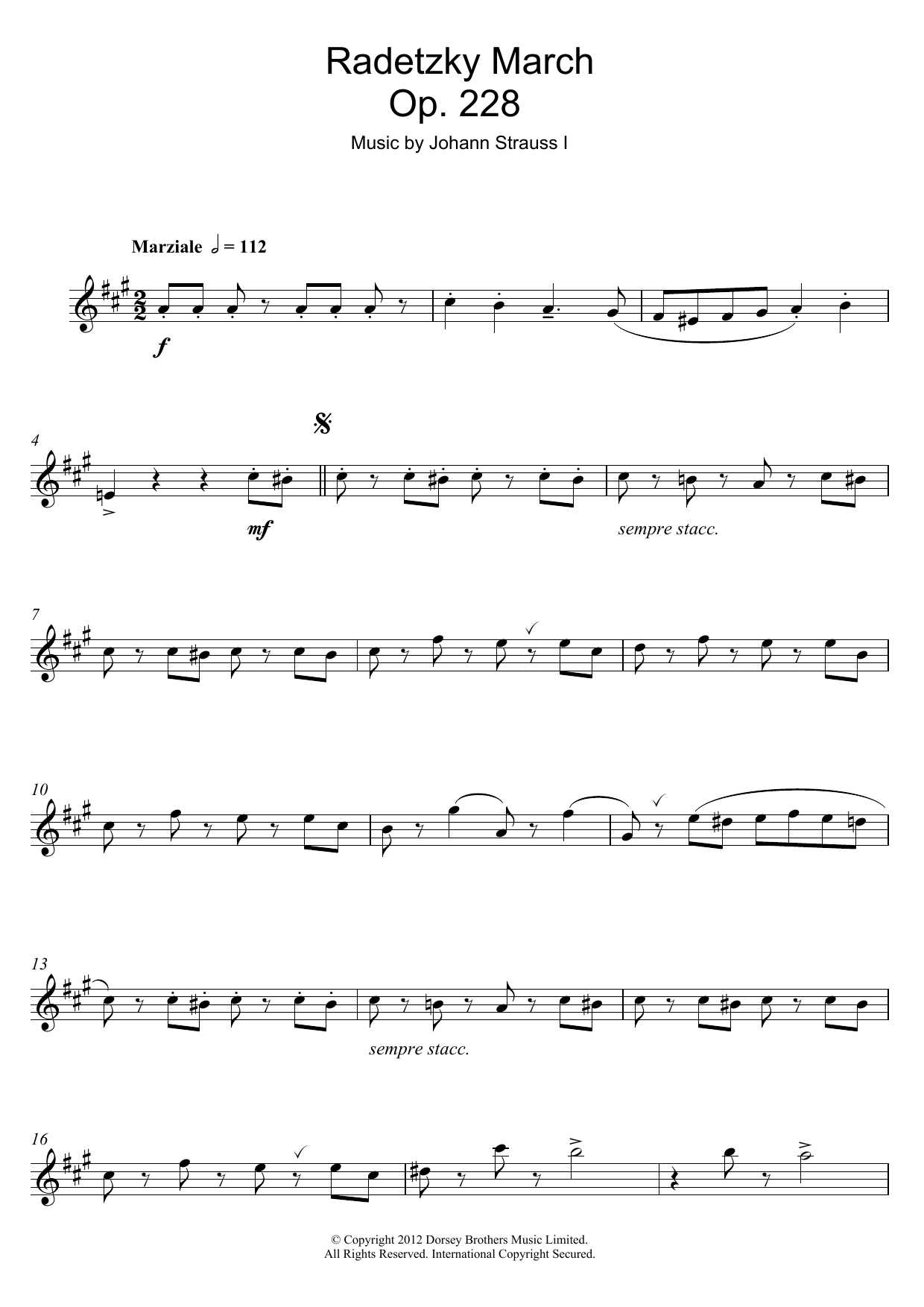 Radetzky March Op. 228 Radetzky March Op. 228