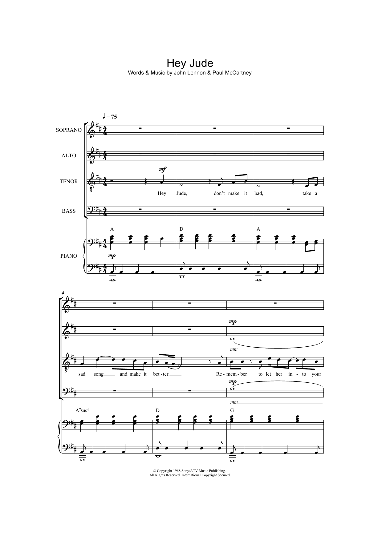 Hey Jude (arr. Jeremy Birchall) Hey Jude (arr. Jeremy Birchall)