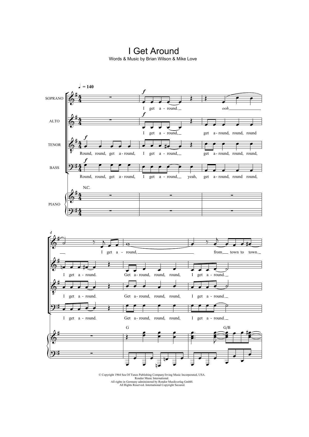 I Get Around (arr. Thomas Lydon) I Get Around (arr. Thomas Lydon)