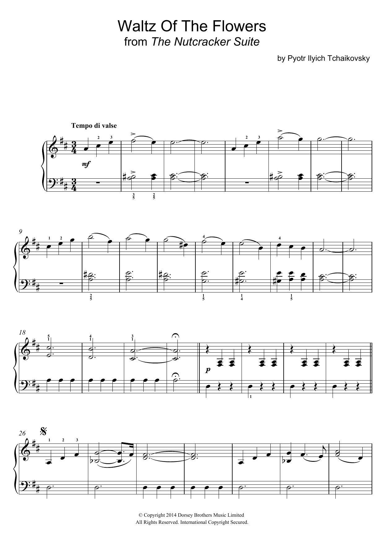 Waltz Of The Flowers (from The Nutcracker Suite) Waltz Of The Flowers (from The Nutcracker Suite)