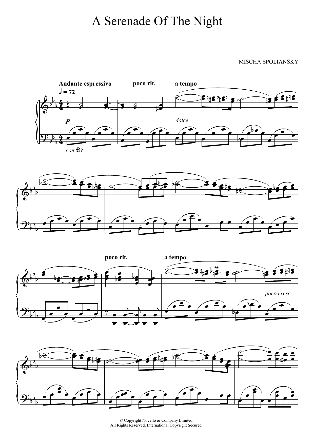 A Serenade Of The Night A Serenade Of The Night