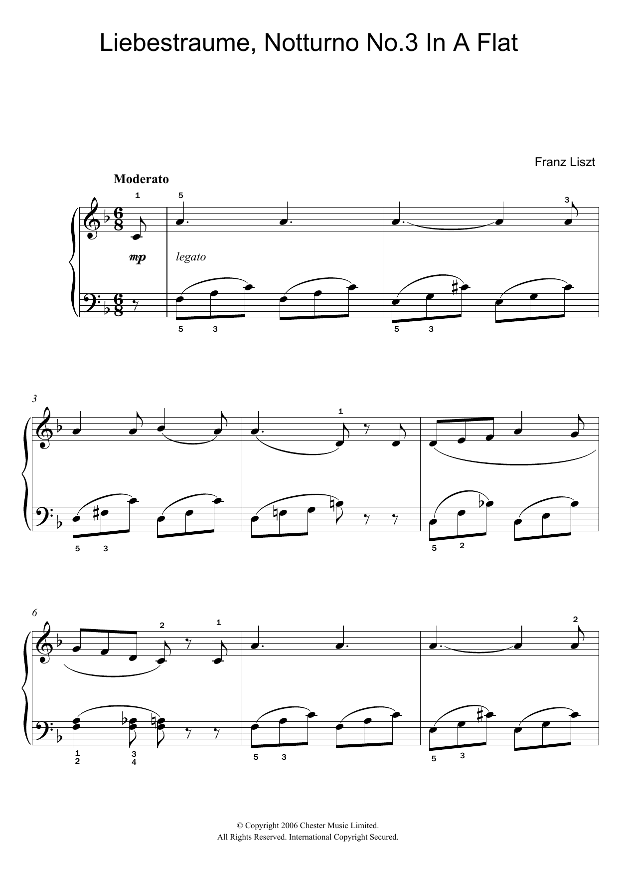Liebestraume: Notturno No.3 In A Flat: O Lieb, So Lang Du Lieben… Liebestraume: Notturno No.3 In A Flat: O Lieb, So Lang Du Lieben…