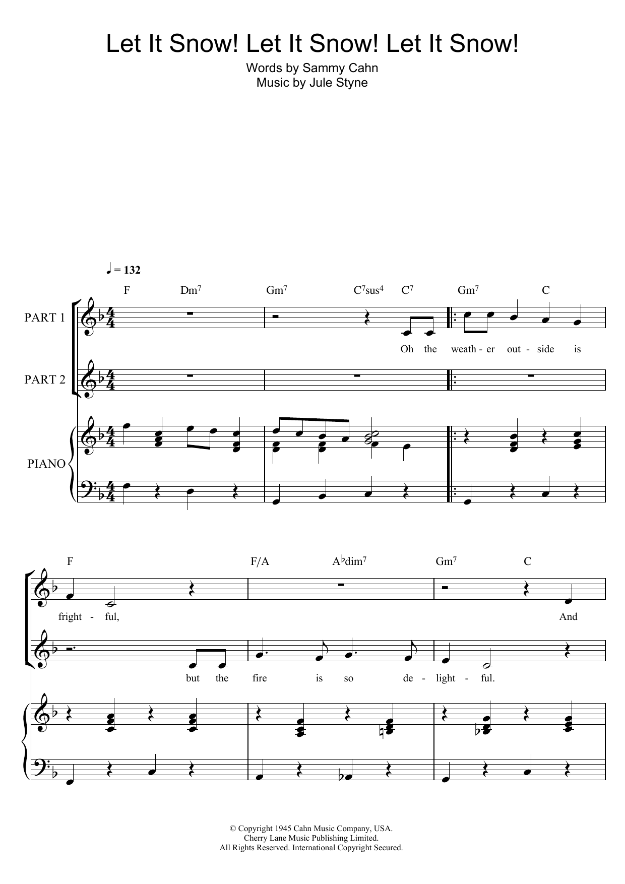 Let It Snow! Let It Snow! Let It Snow! (arr. Rick Hein) Let It Snow! Let It Snow! Let It Snow! (arr. Rick Hein)