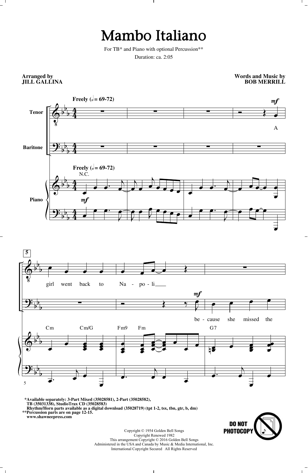 Mambo Italiano (arr. Jill Gallina)