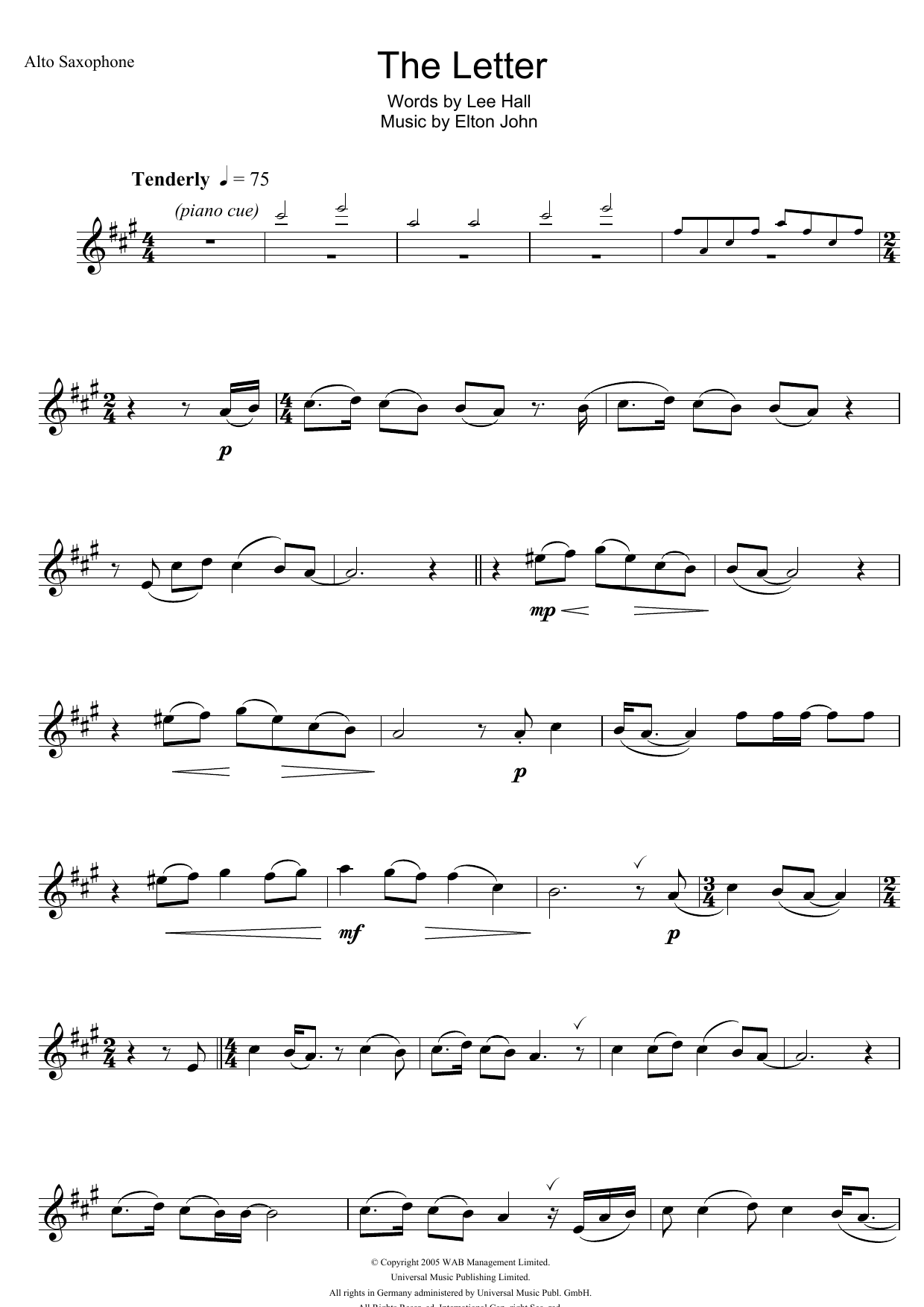 The Letter (from Billy Elliot: The Musical) The Letter (from Billy Elliot: The Musical)