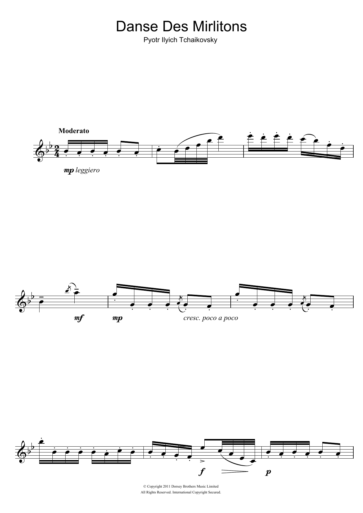 Danse Des Mirlitons (from The Nutcracker) Danse Des Mirlitons (from The Nutcracker)