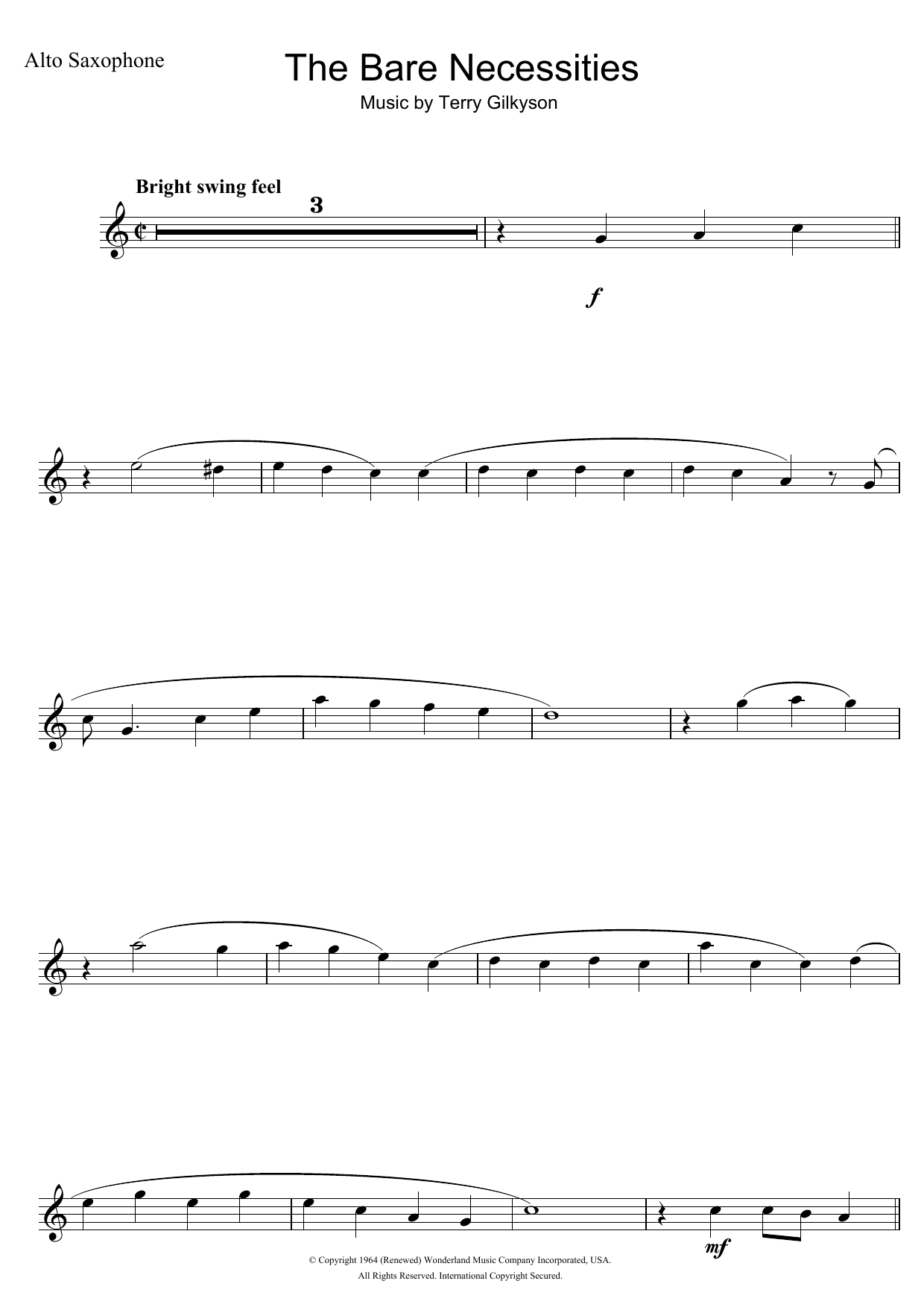 The Bare Necessities (from Disney’s The Jungle Book) The Bare Necessities (from Disney’s The Jungle Book)