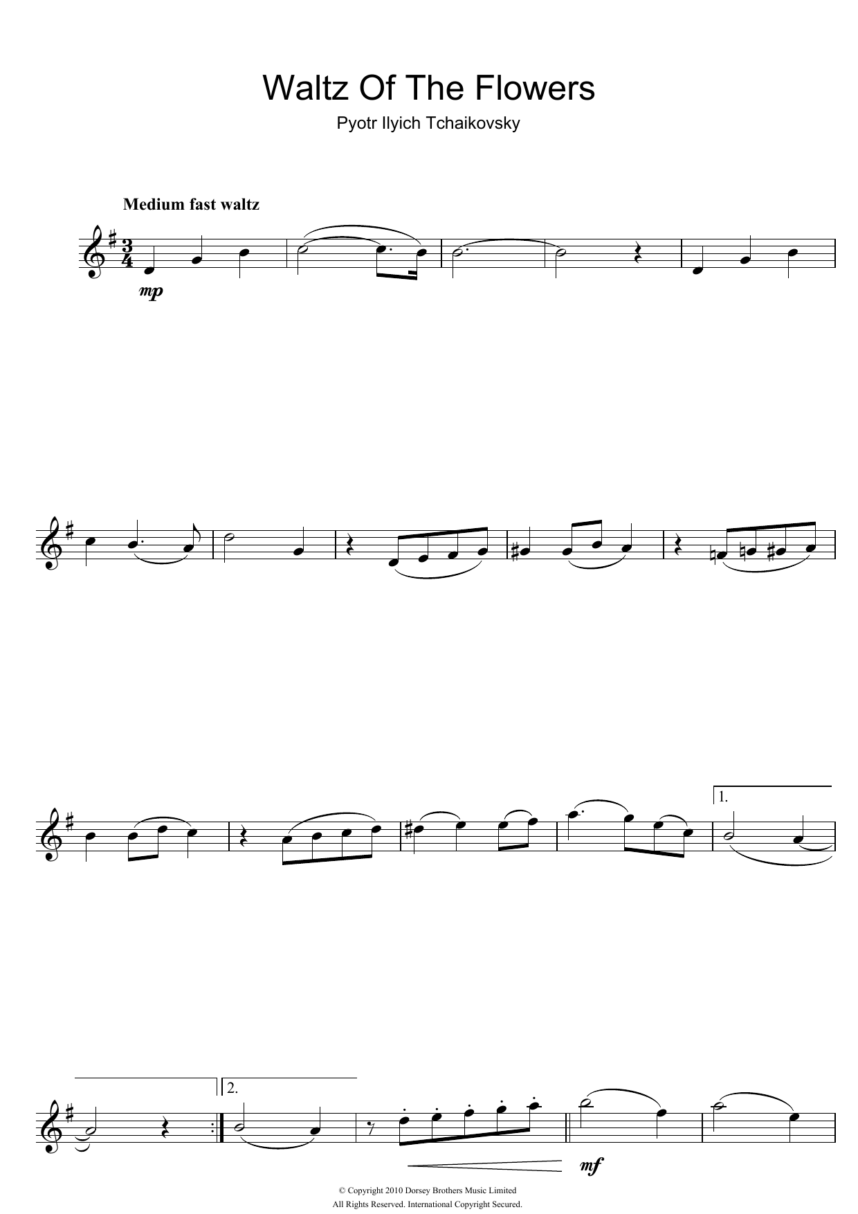 Waltz Of The Flowers (from The Nutcracker Suite) Waltz Of The Flowers (from The Nutcracker Suite)