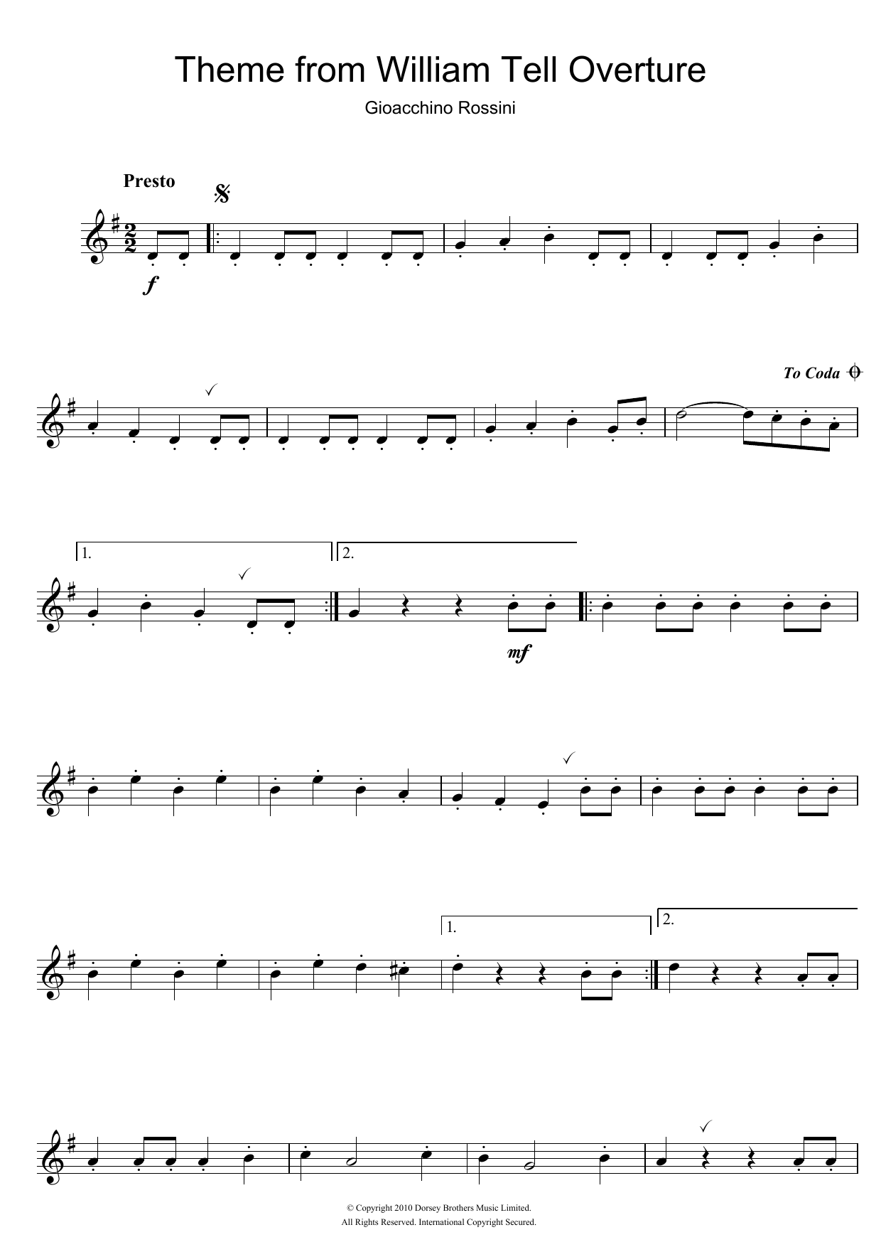 William Tell Overture (Finale) William Tell Overture (Finale)