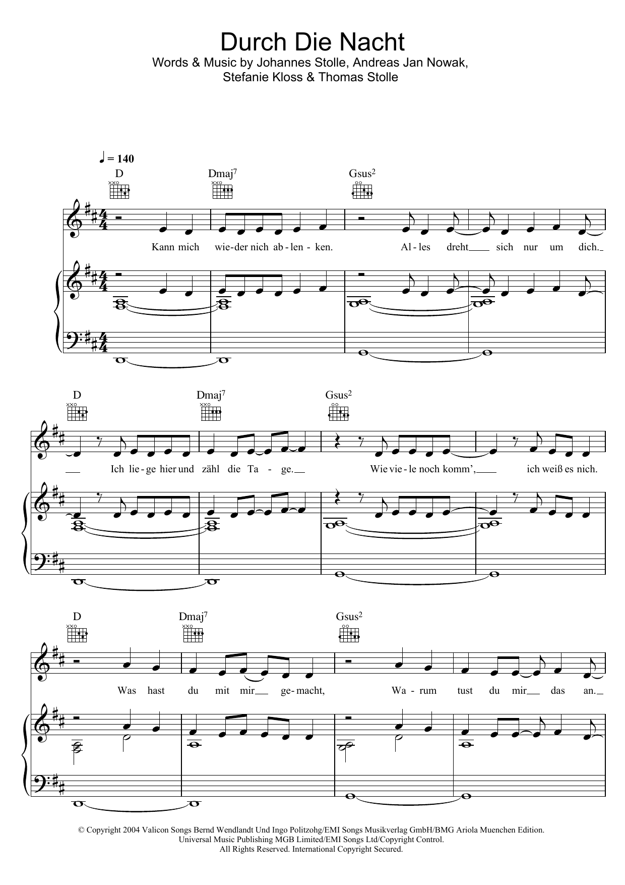 Durch Die Nacht Durch Die Nacht